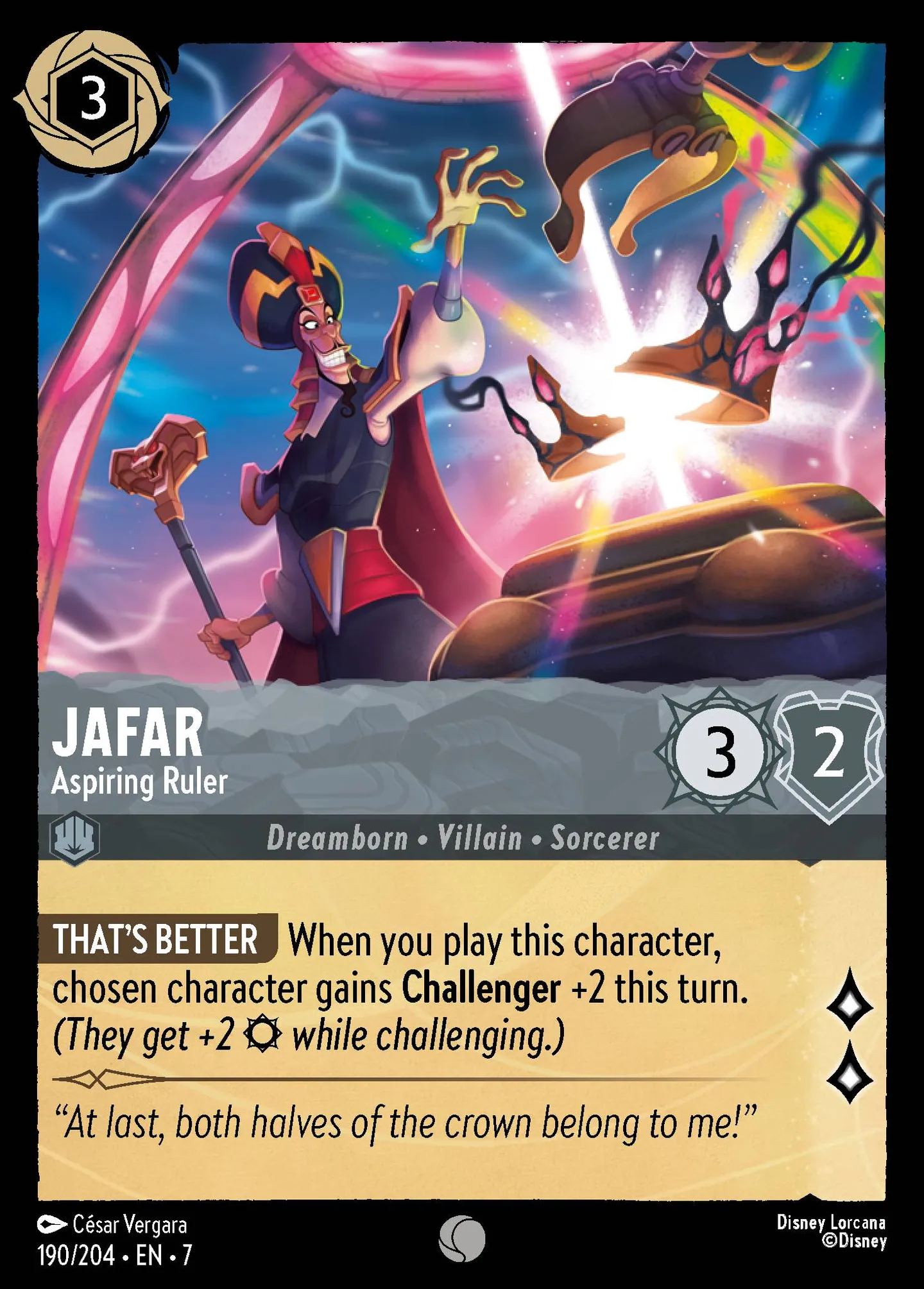 Jafar - Aspiring Ruler — Archazia's Island — Lorcana