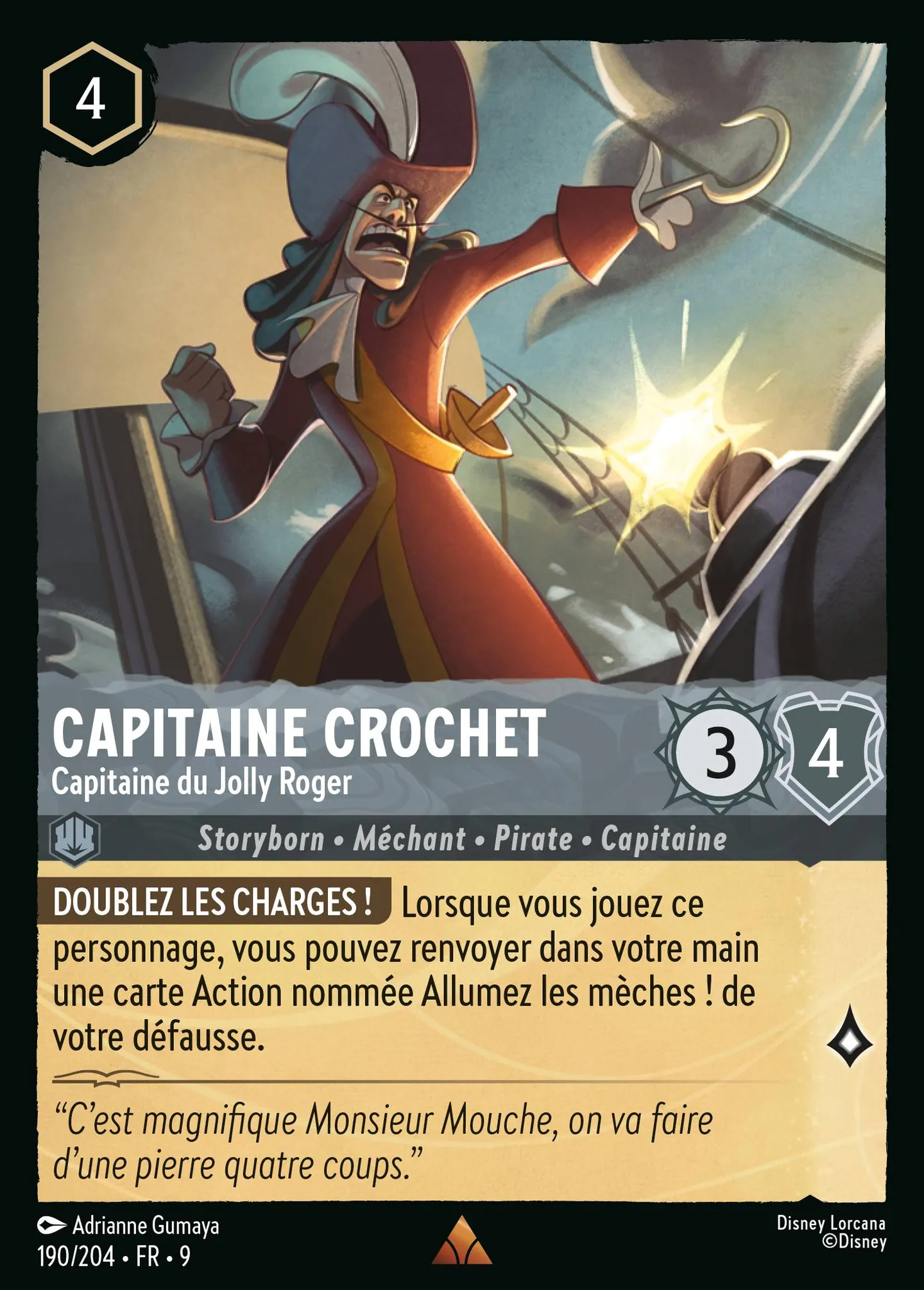 Capitaine Crochet - Capitaine du Jolly Roger — Fabled — Lorcana