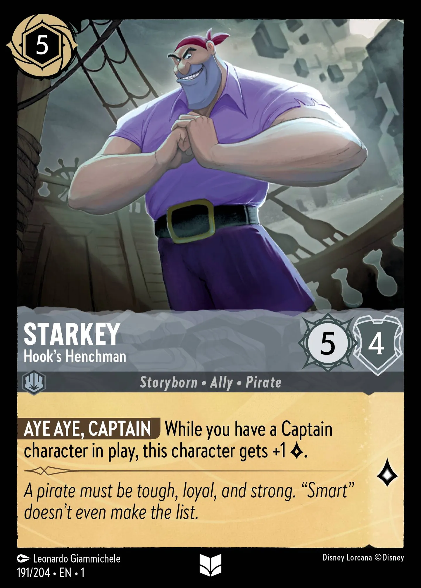 Starkey - Hook's Henchman — The First Chapter — Lorcana