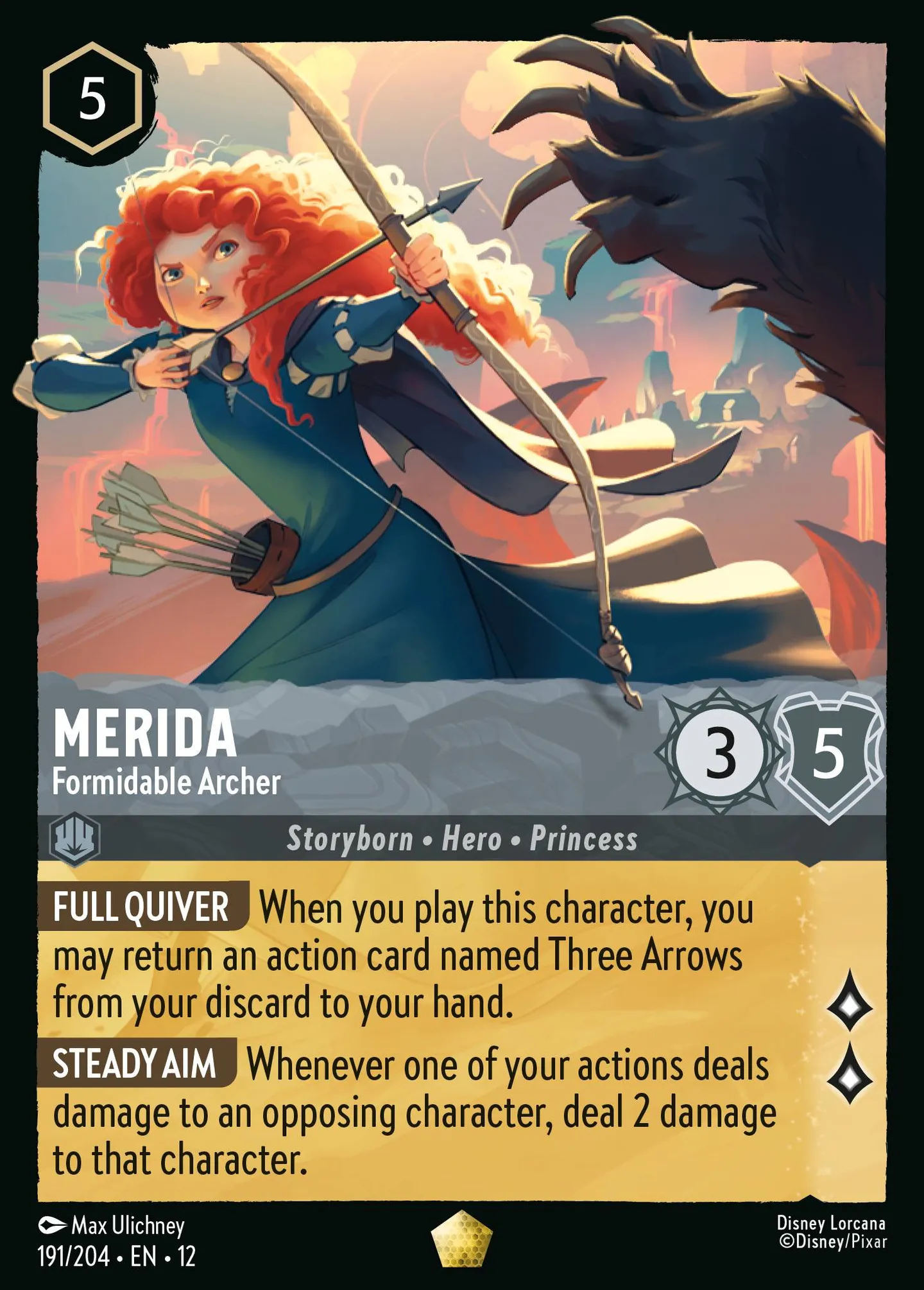Merida - Formidable Archer — Wilds Unknown — Lorcana