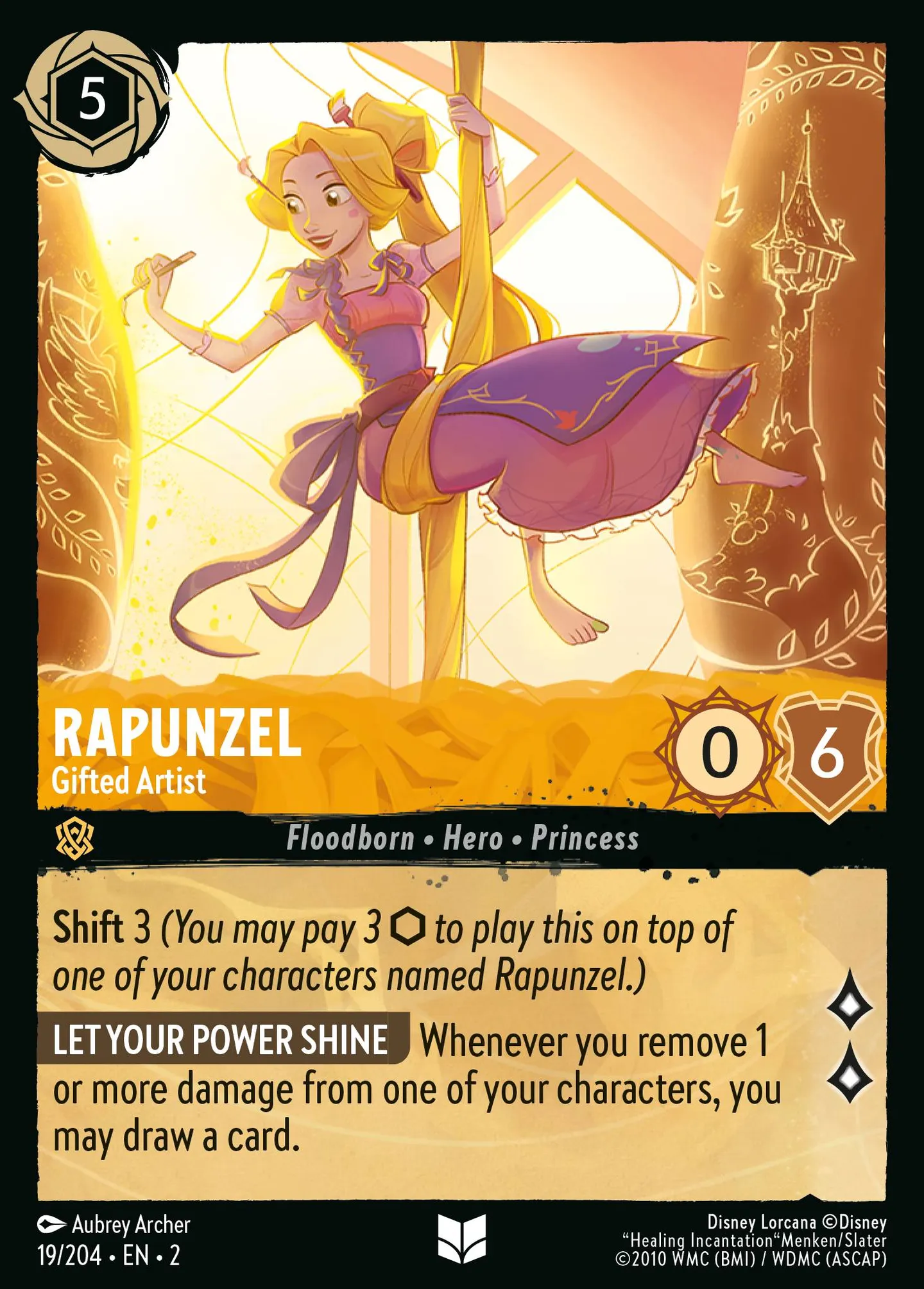 Raiponce - Artiste douée — Rise of the Floodborn — Lorcana