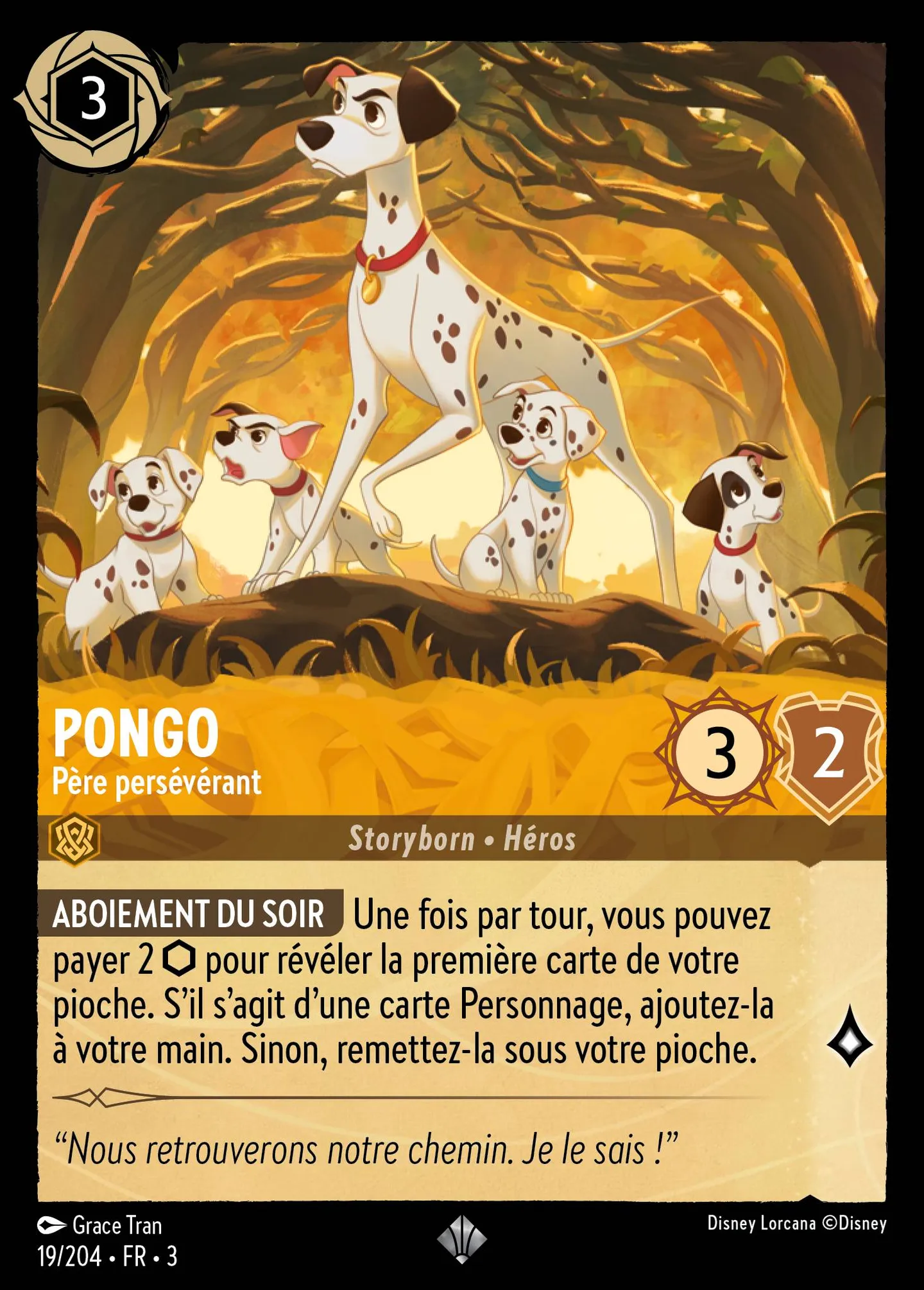 Pongo - Père persévérant — Into the Inklands — Lorcana