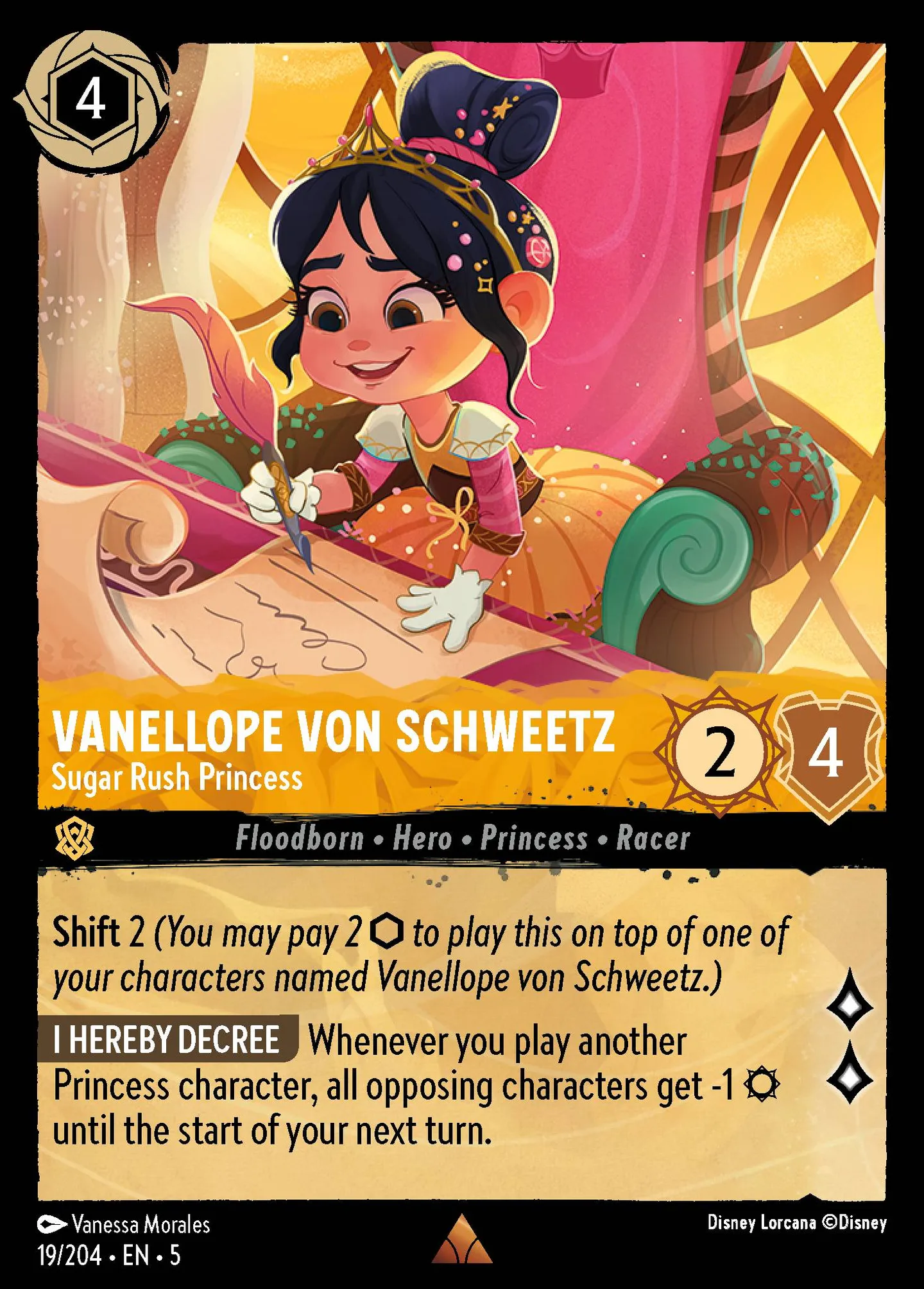 Vanellope von Schweetz - Sugar Rush Princess — Shimmering Skies — Lorcana