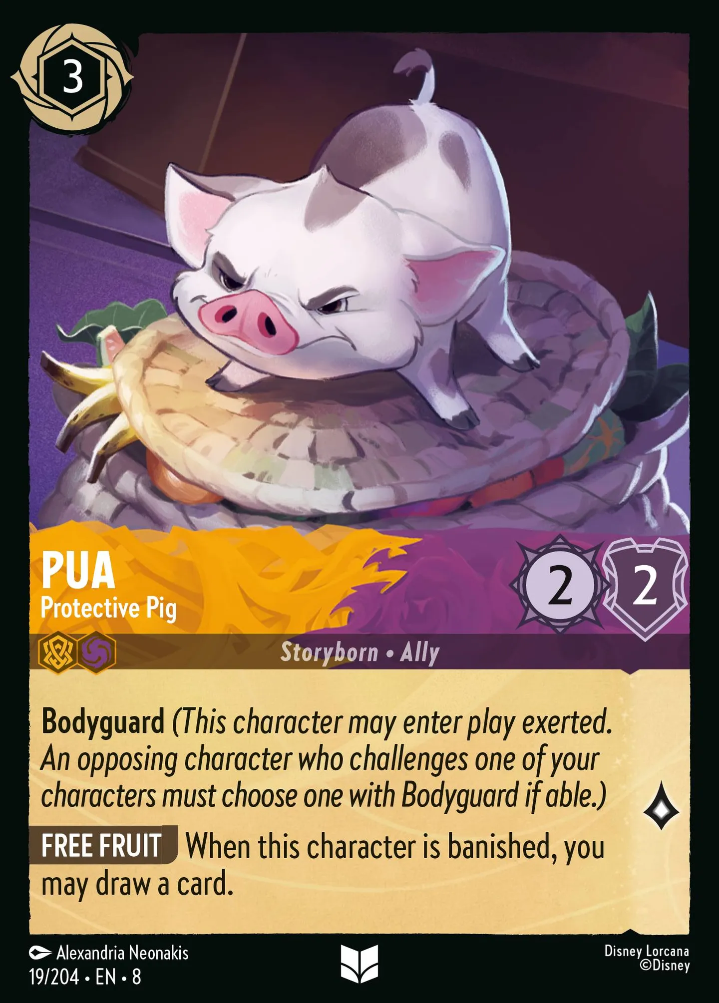 Pua - Cochon protecteur — The Reign of Jafar — Lorcana