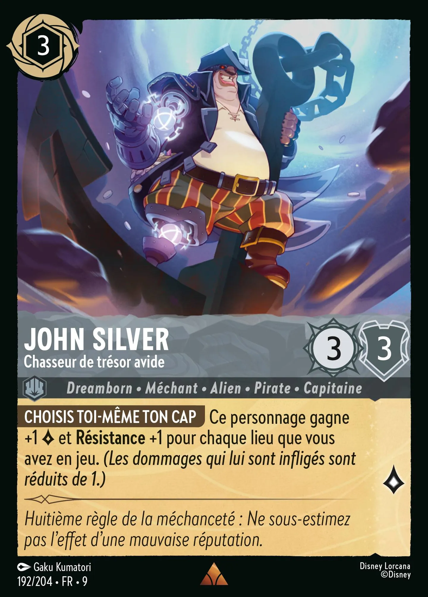 John Silver - Chasseur de trésor avide — Fabled — Lorcana