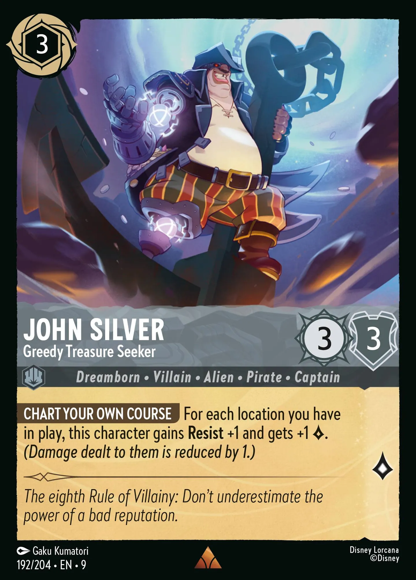 John Silver - Greedy Treasure Seeker — Fabled — Lorcana