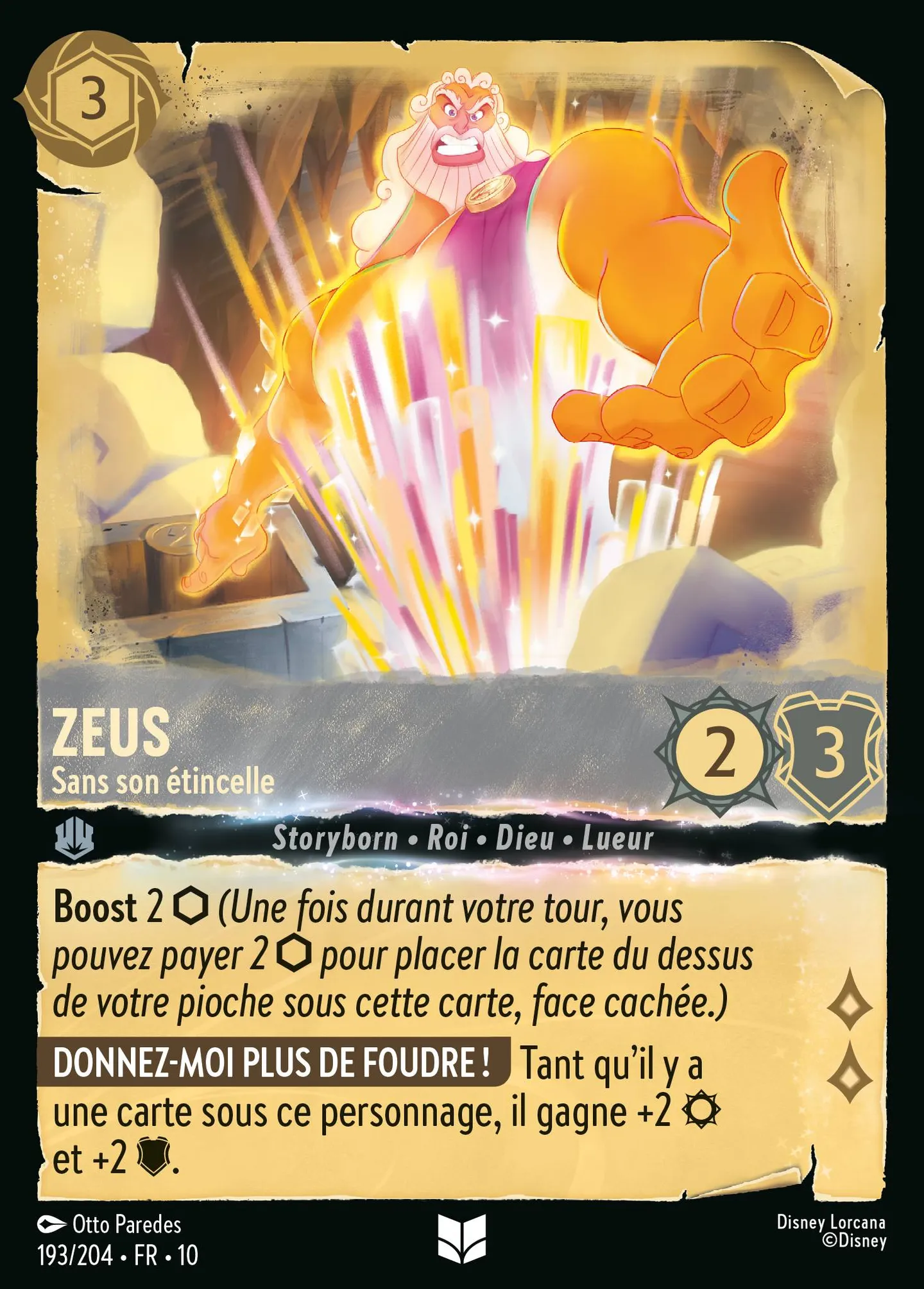 Zeus - Sans son étincelle — Whispers in the Well — Lorcana