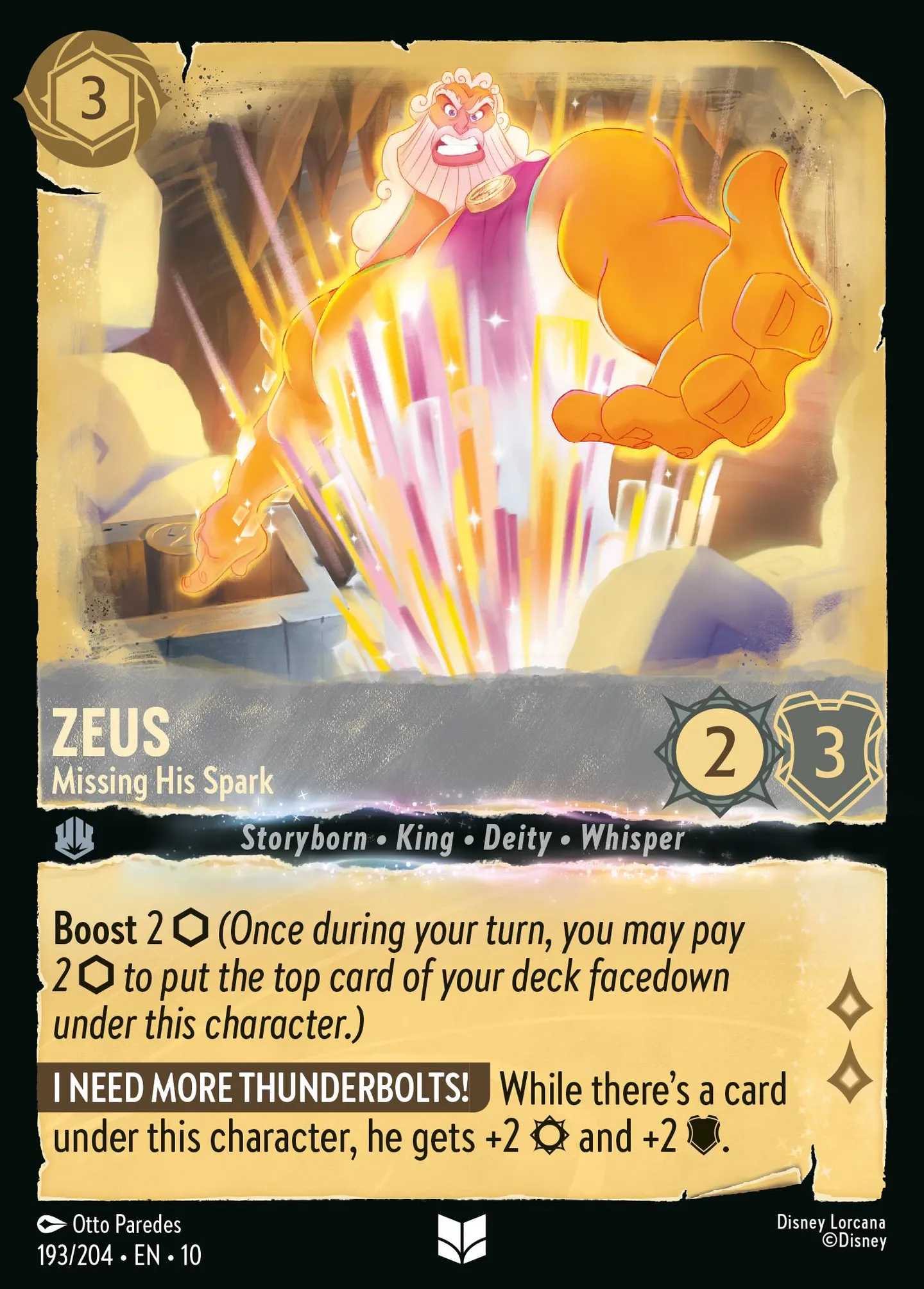 Zeus - Sans son étincelle — Whispers in the Well — Lorcana