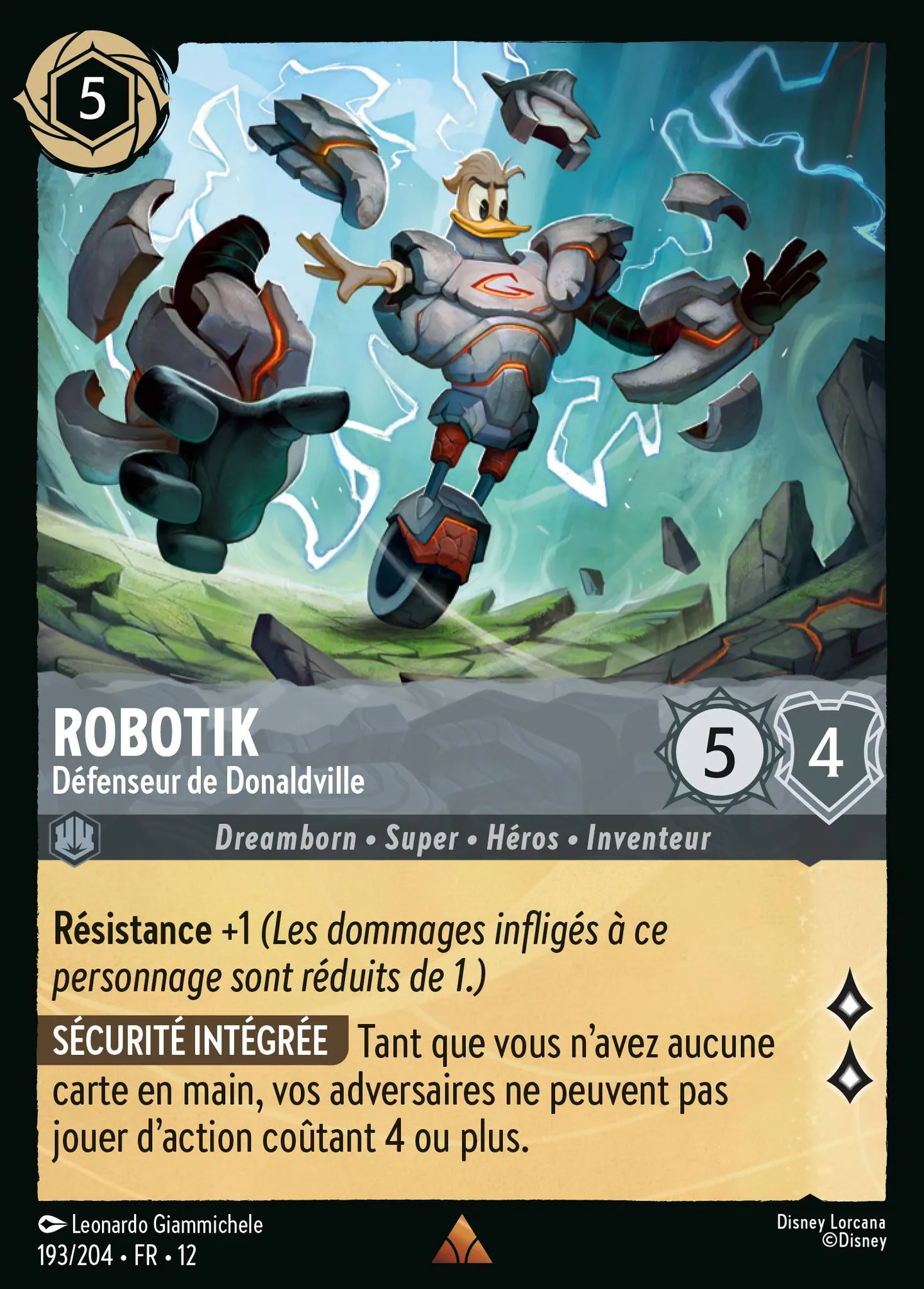 Robotik - Défenseur de Donaldville — Wilds Unknown — Lorcana
