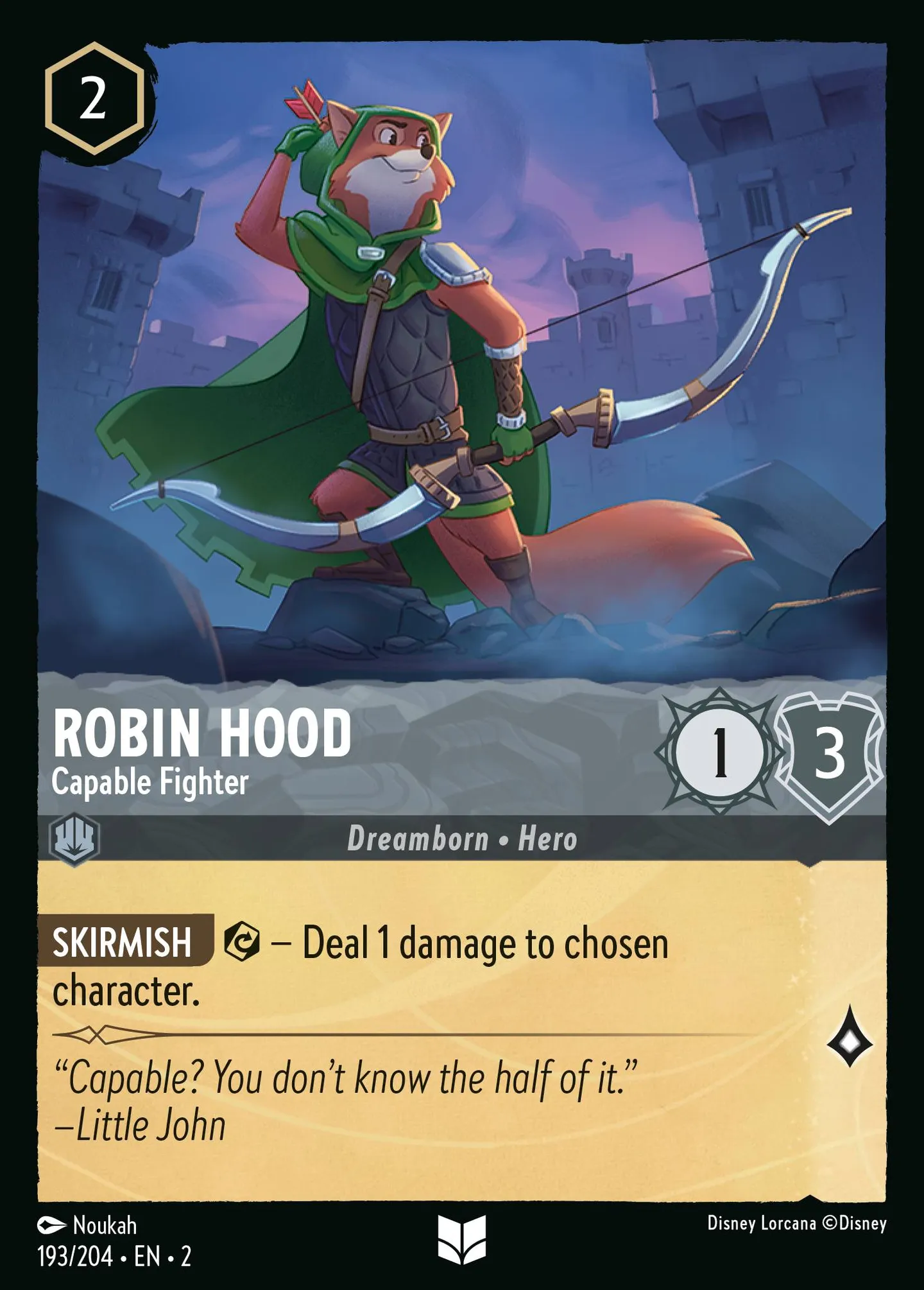 Robin des Bois - Habile combattant — Rise of the Floodborn — Lorcana