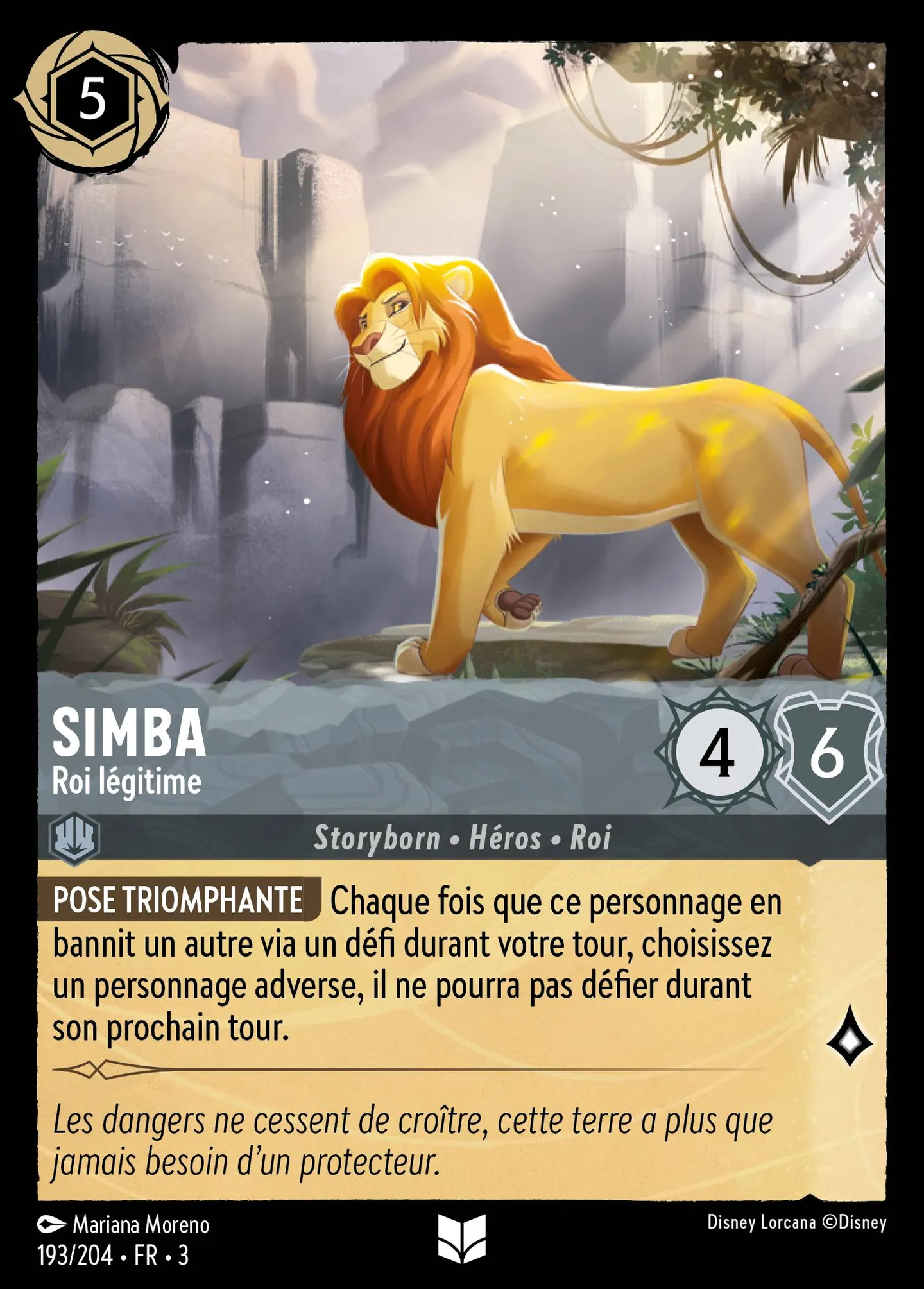 Simba - Roi légitime — Into the Inklands — Lorcana