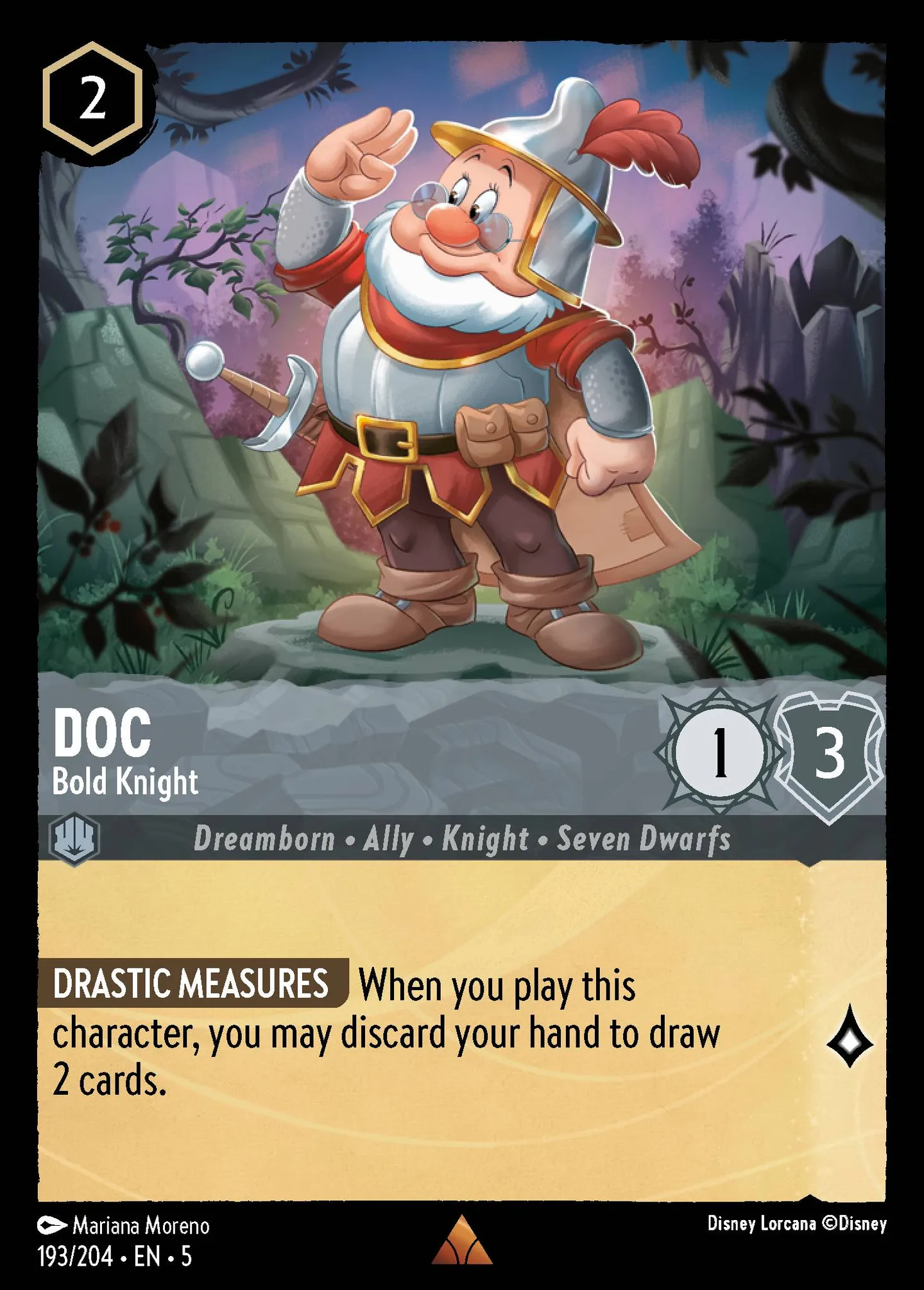 Doc - Bold Knight — Shimmering Skies — Lorcana