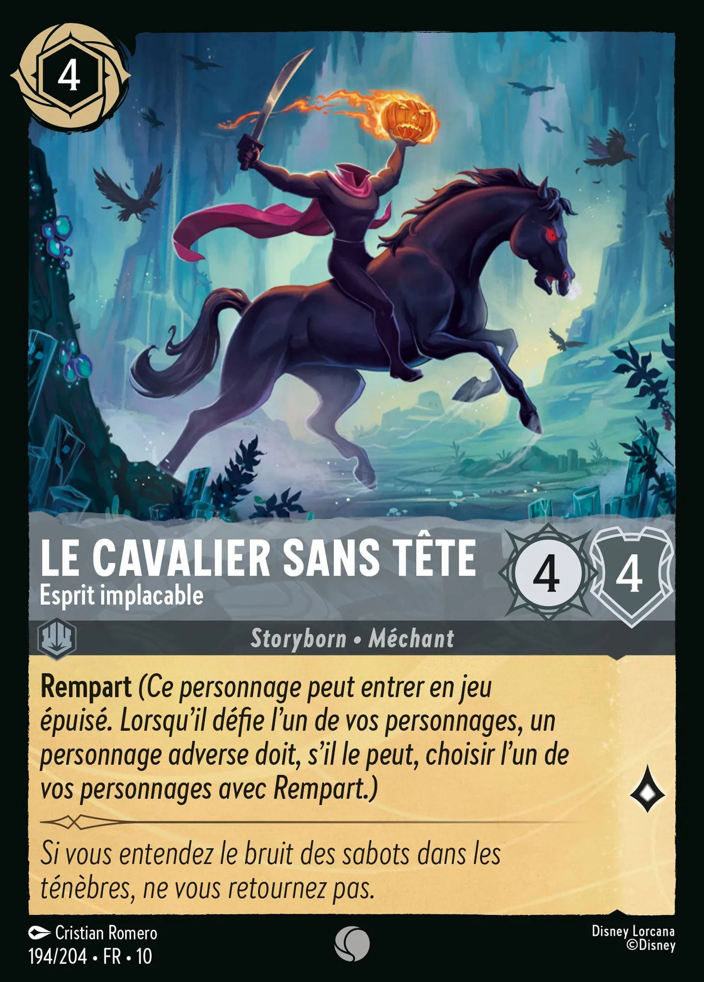 Le Cavalier sans tête - Esprit implacable — Whispers in the Well — Lorcana