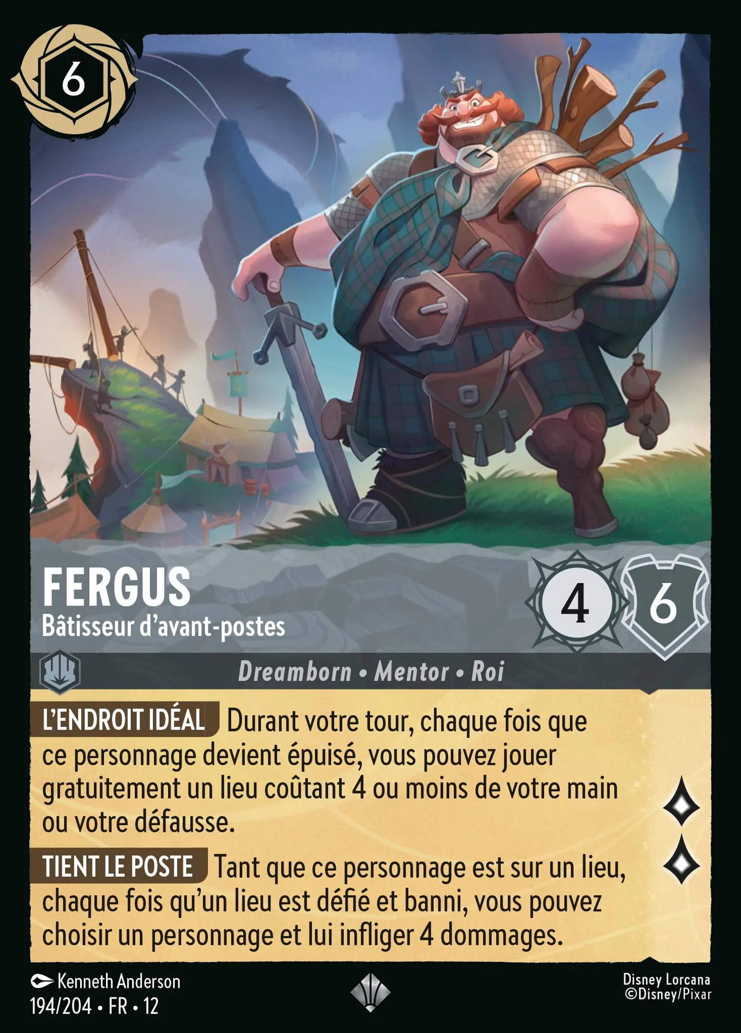 Fergus - Bâtisseur d'avant-postes — Wilds Unknown — Lorcana