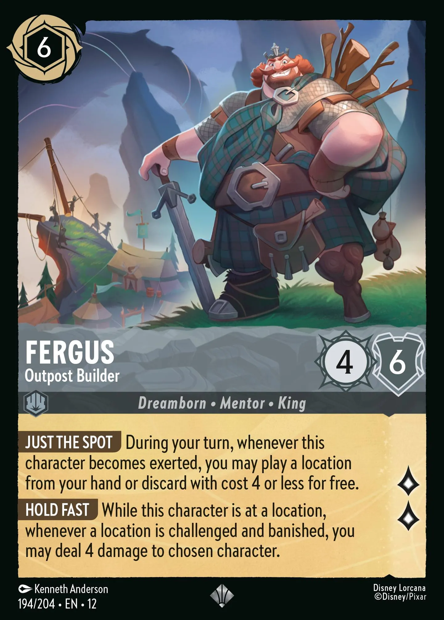 Fergus - Bâtisseur d'avant-postes — Wilds Unknown — Lorcana