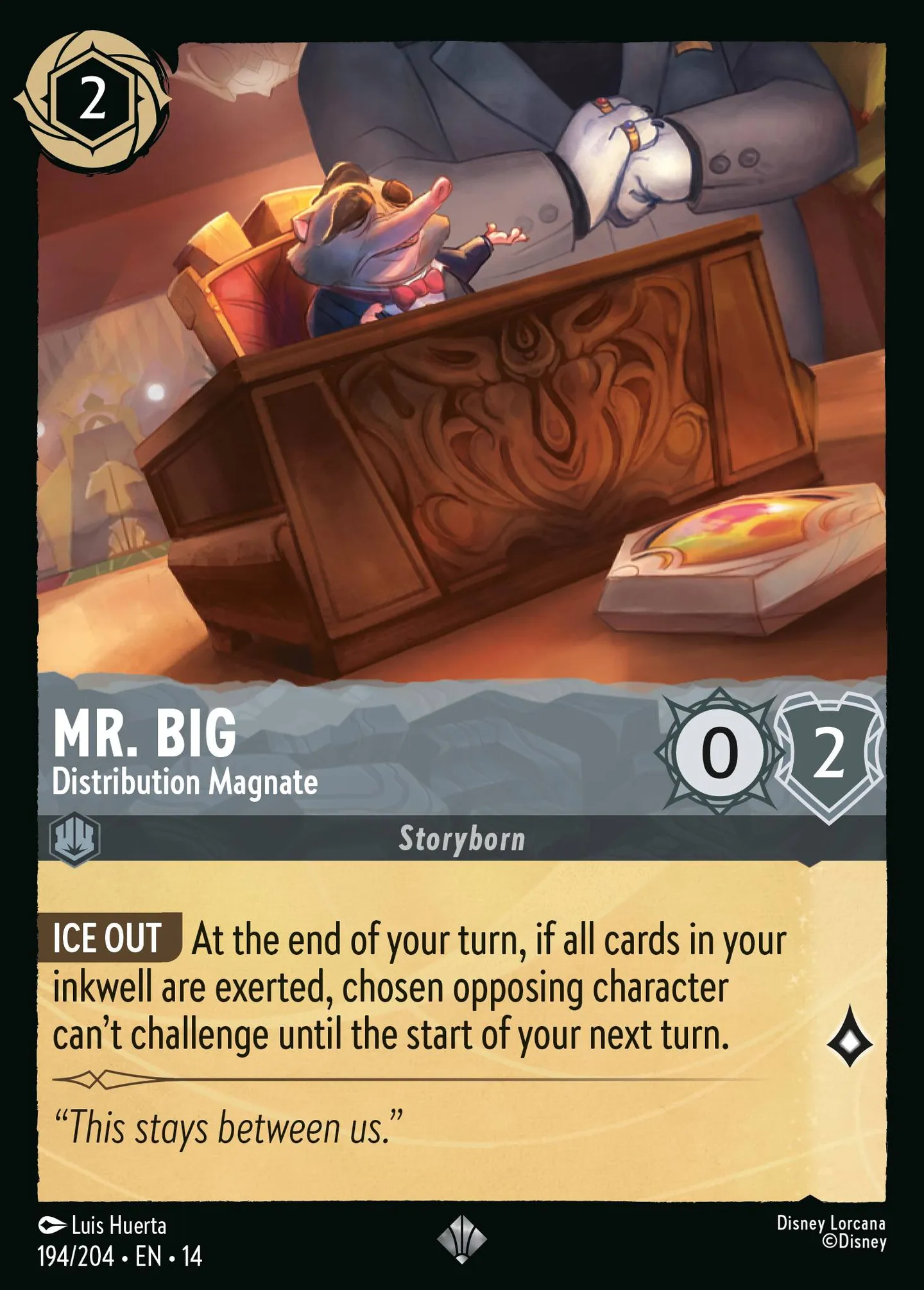 Mr. Big - Distribution Magnate — Hyperia City — Lorcana