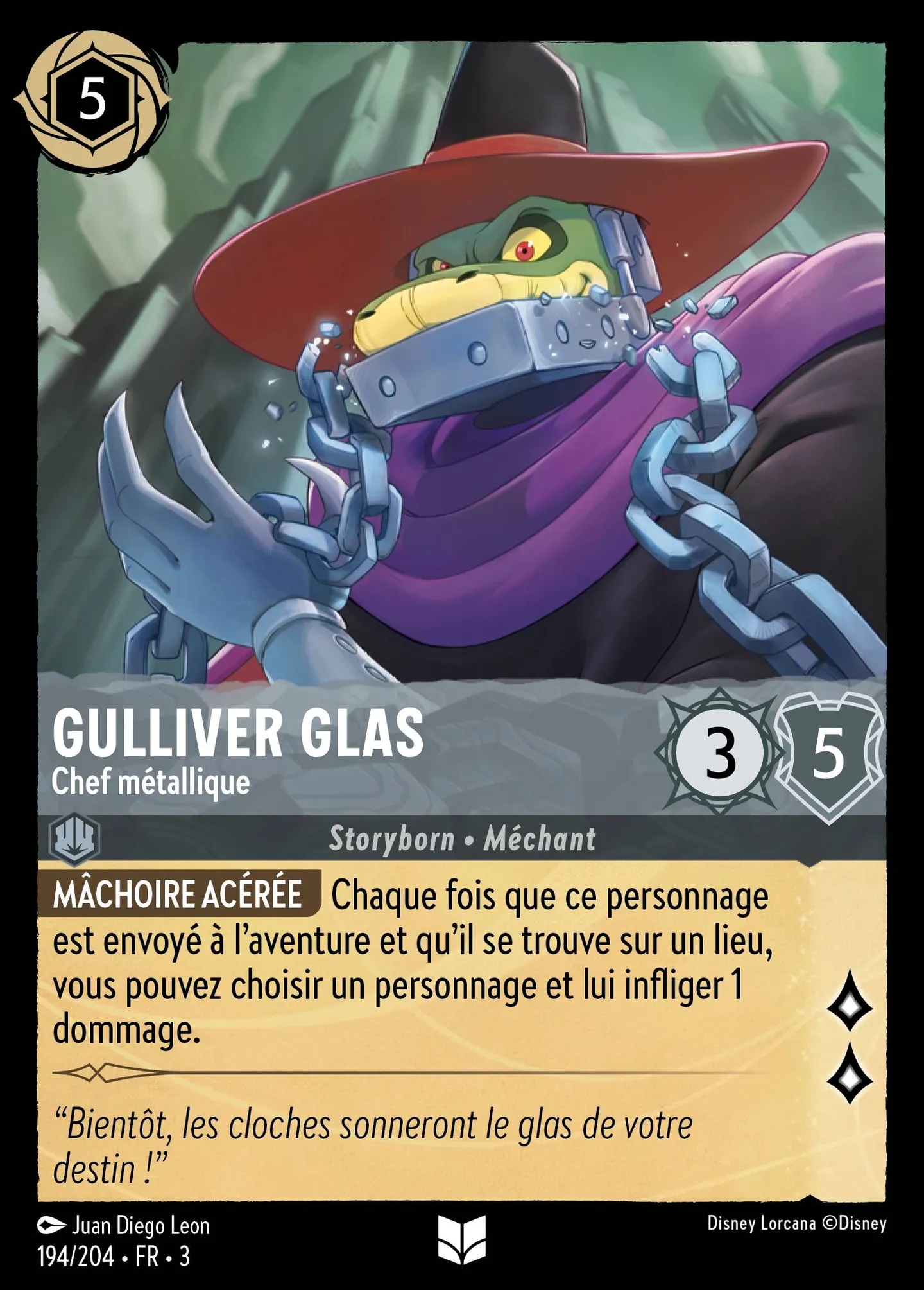 Gulliver Glas - Chef métallique — Into the Inklands — Lorcana