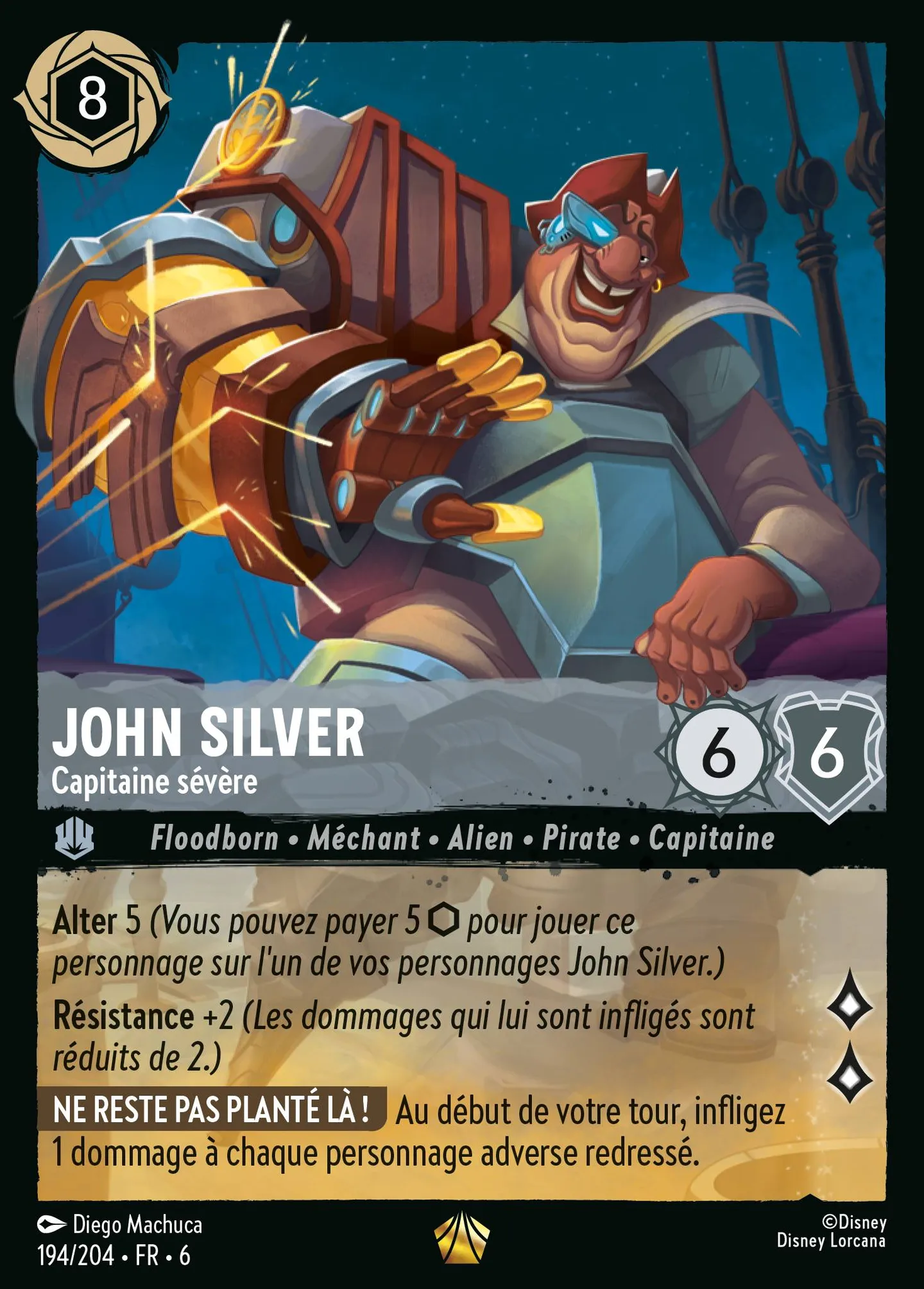 John Silver - Capitaine sévère — Azurite Sea — Lorcana