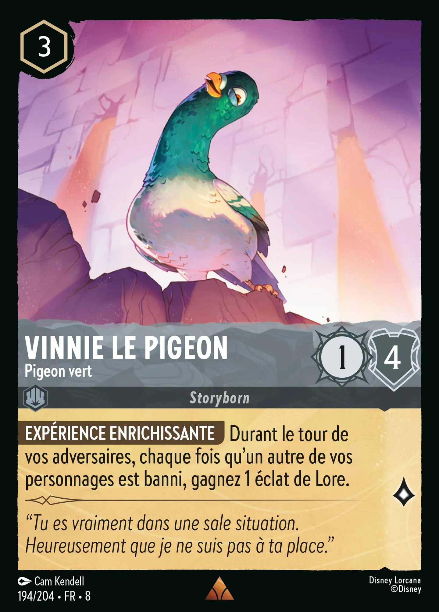Vinnie le pigeon - Pigeon vert — The Reign of Jafar — Lorcana
