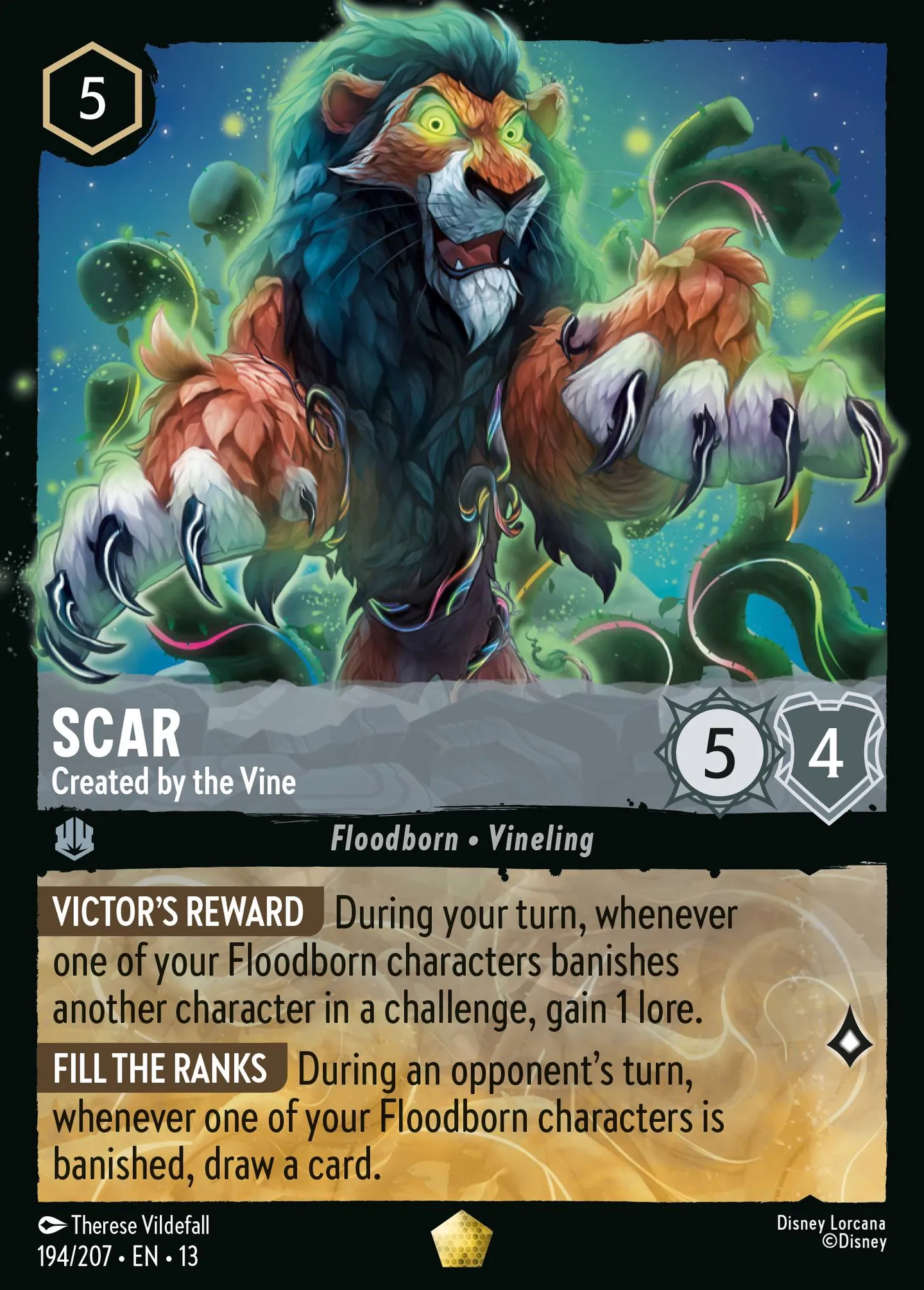 Scar - Created by the Vine — Attack of the Vine! — Lorcana