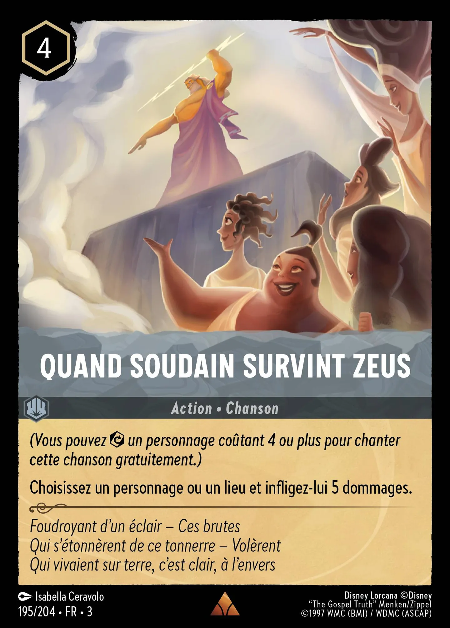 Quand soudain survint Zeus — Into the Inklands — Lorcana