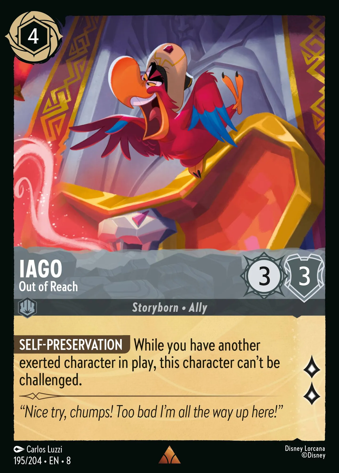 Iago - Out of Reach — The Reign of Jafar — Lorcana