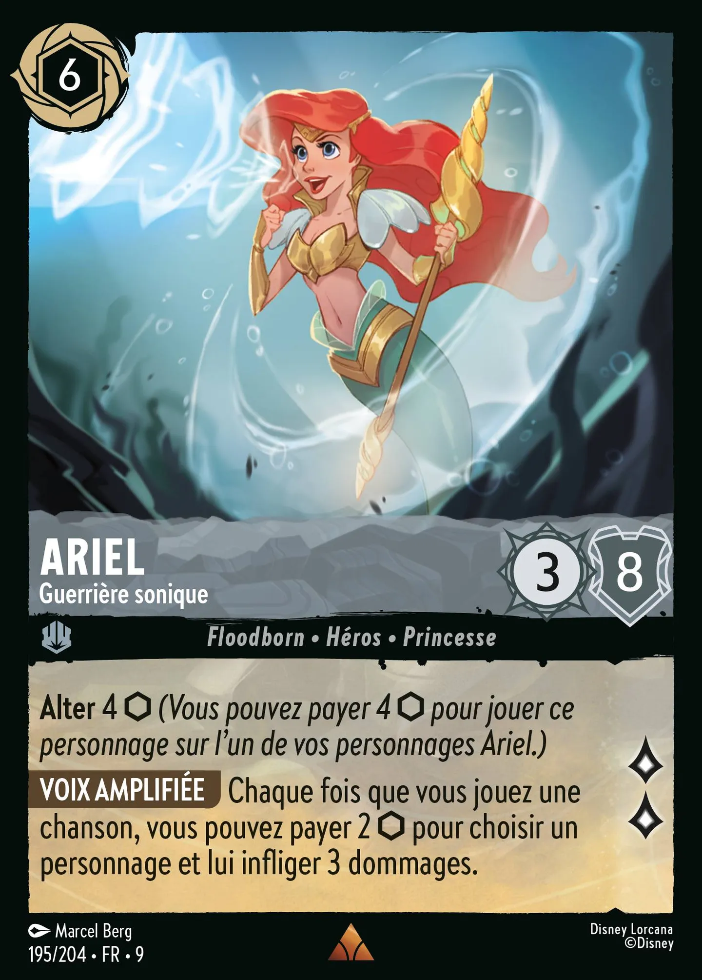 Ariel - Guerrière sonique — Fabled — Lorcana