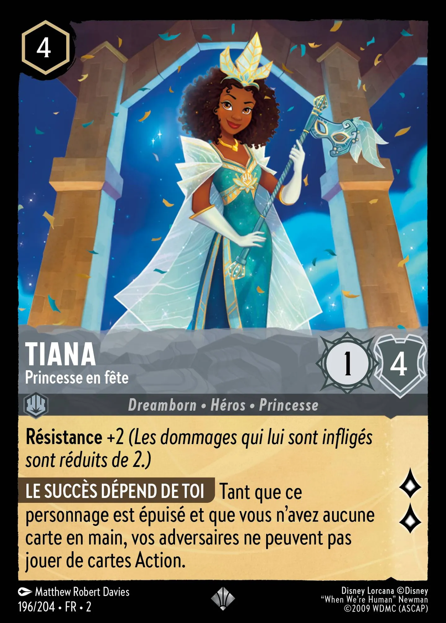 Tiana - Princesse en fête — Rise of the Floodborn — Lorcana