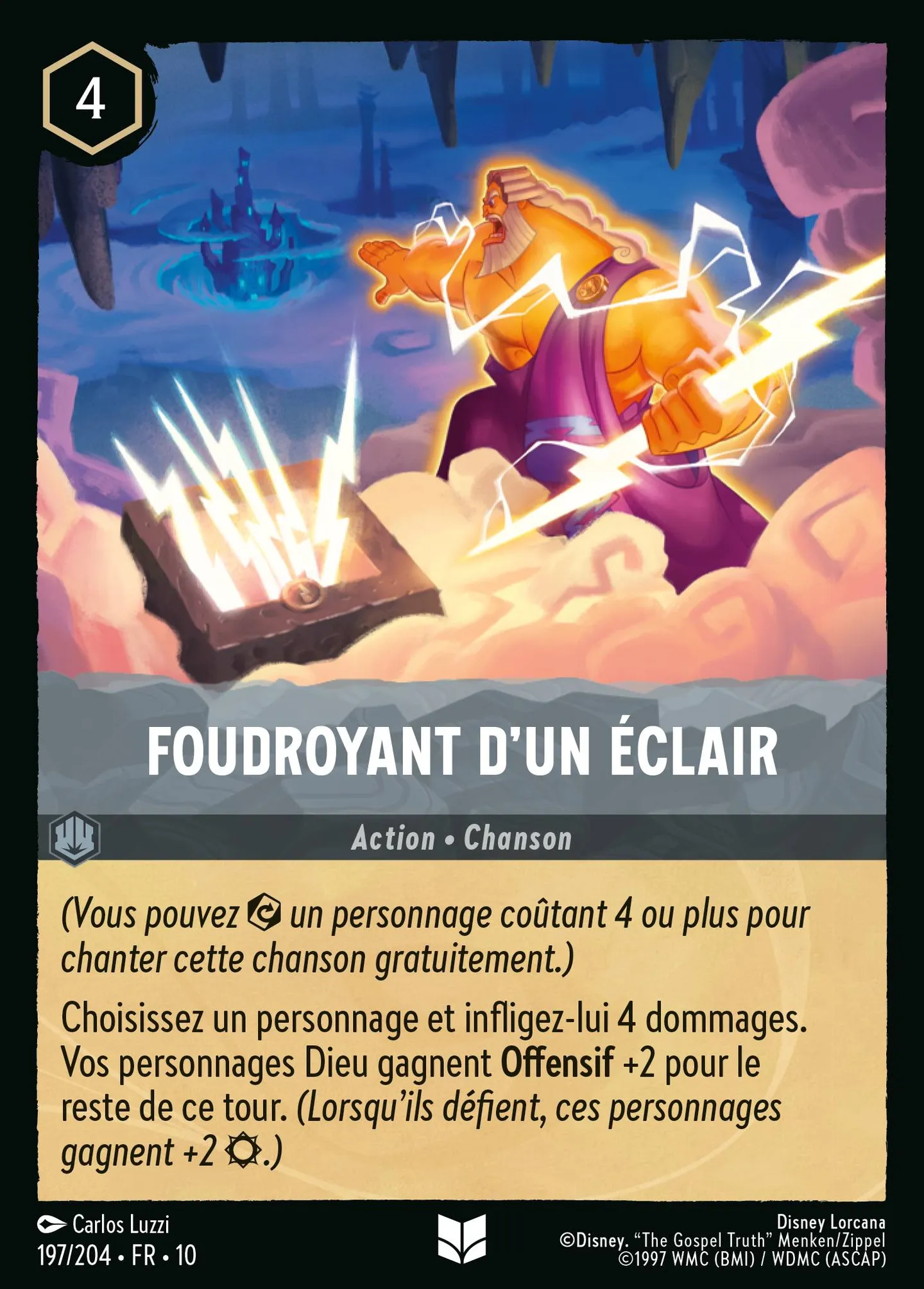 Foudroyant d'un éclair — Whispers in the Well — Lorcana