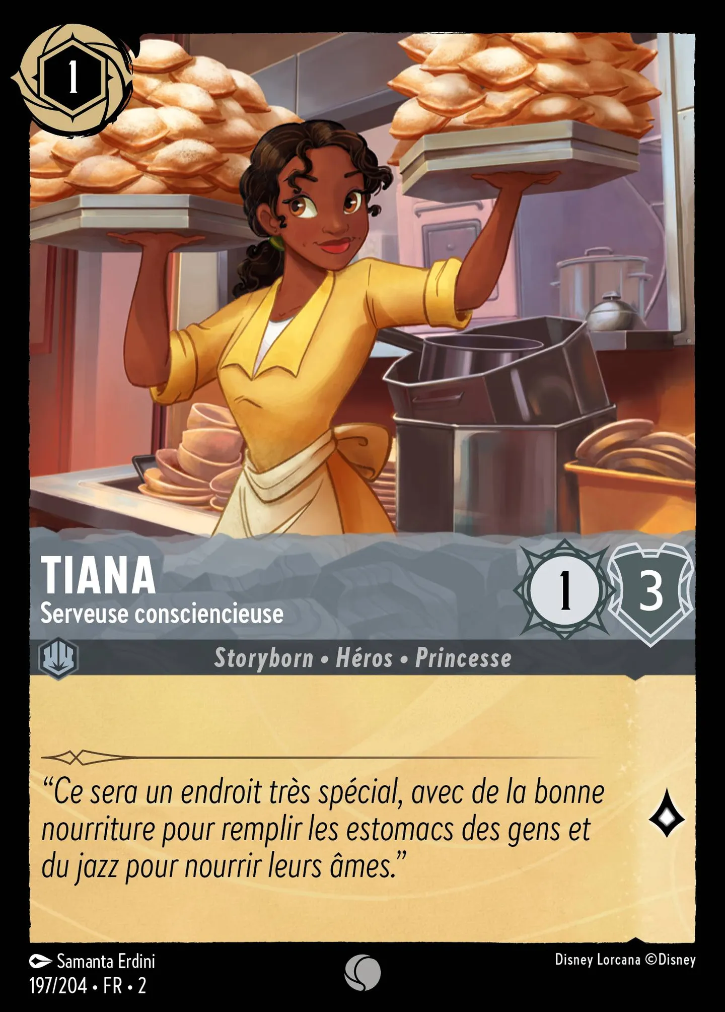 Tiana - Serveuse consciencieuse — Rise of the Floodborn — Lorcana