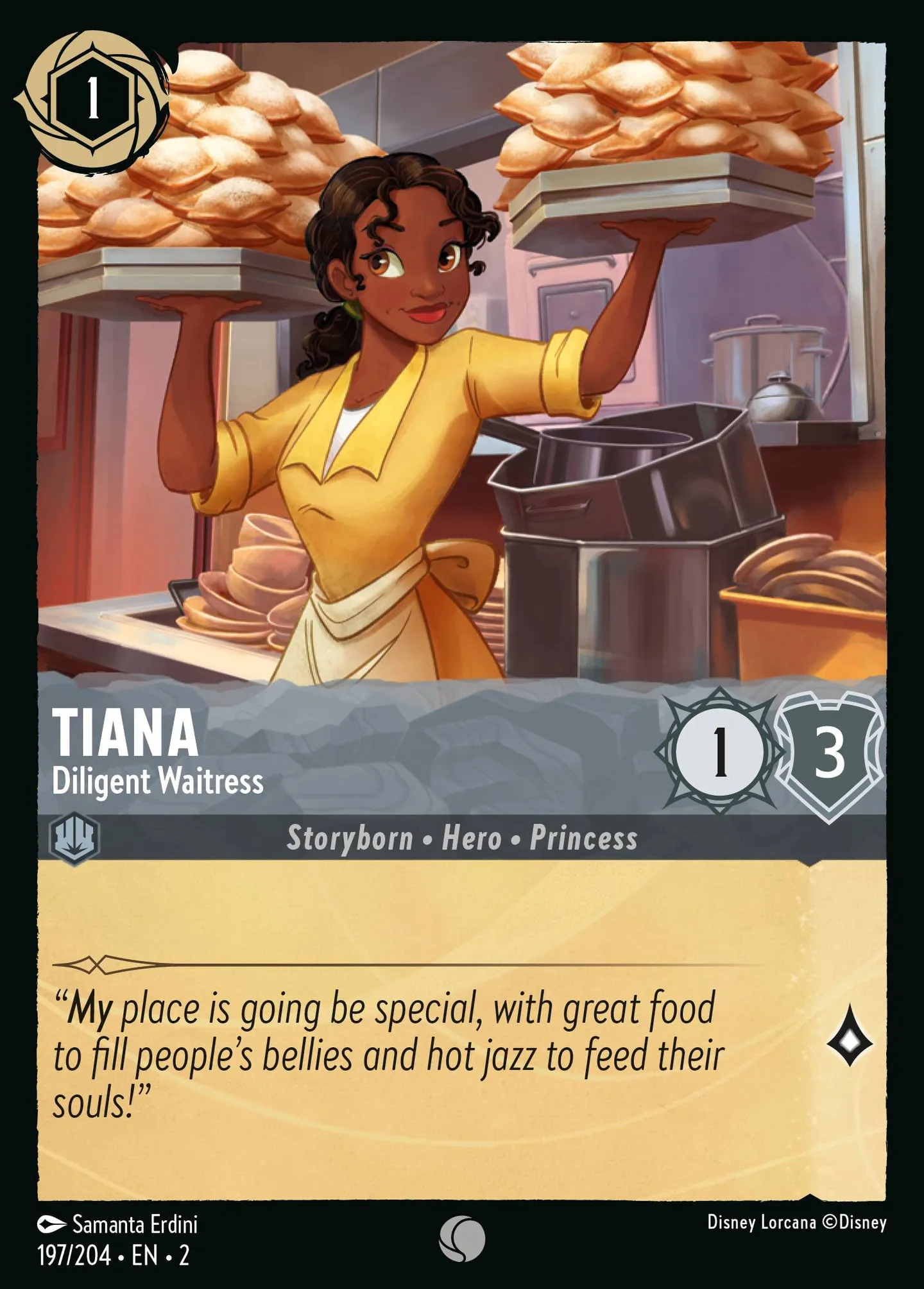 Tiana - Serveuse consciencieuse — Rise of the Floodborn — Lorcana