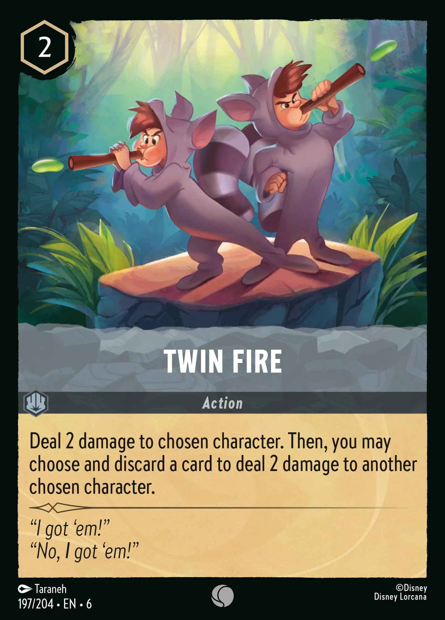 Twin Fire — Azurite Sea — Lorcana