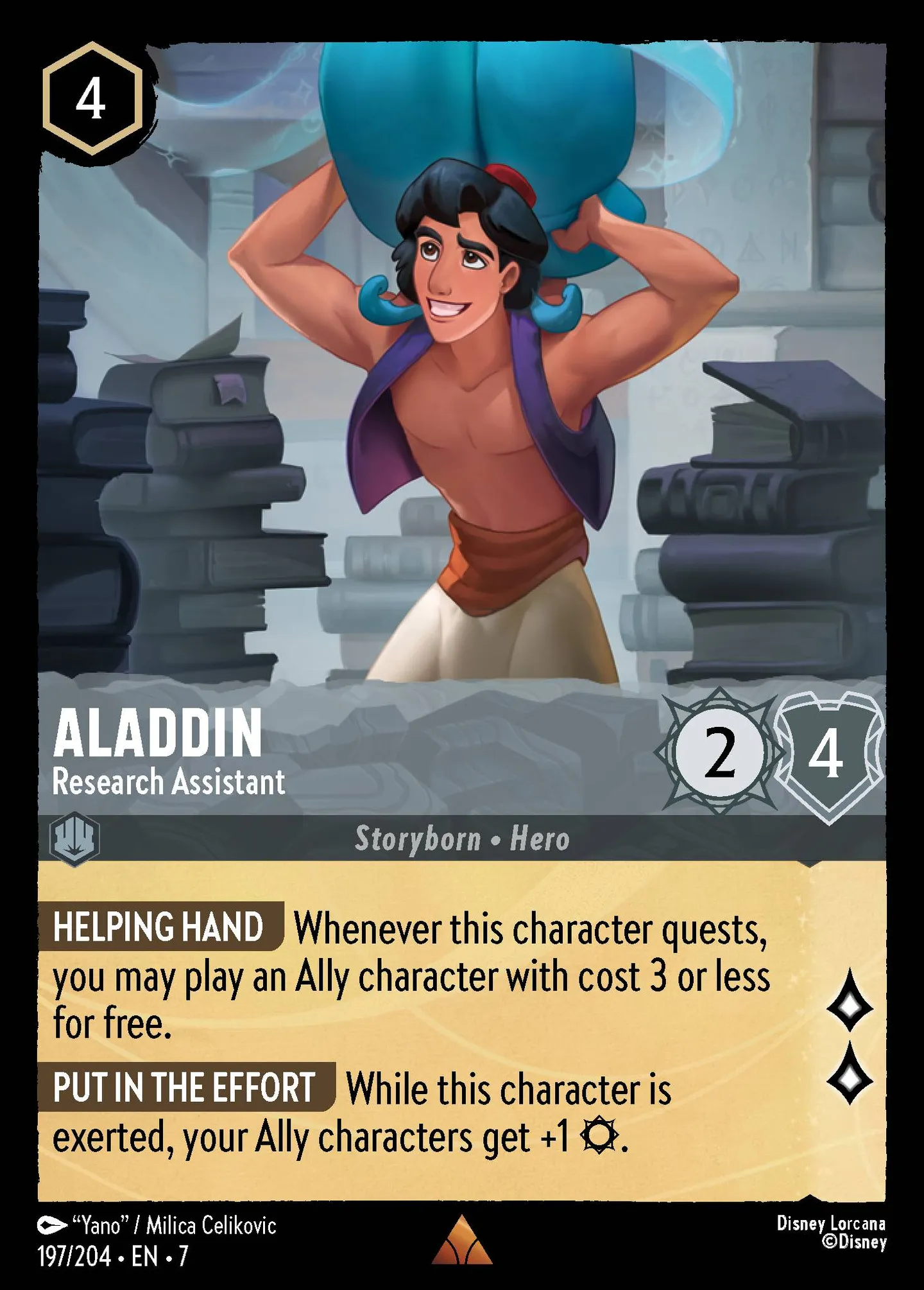 Aladdin - Research Assistant — Archazia's Island — Lorcana