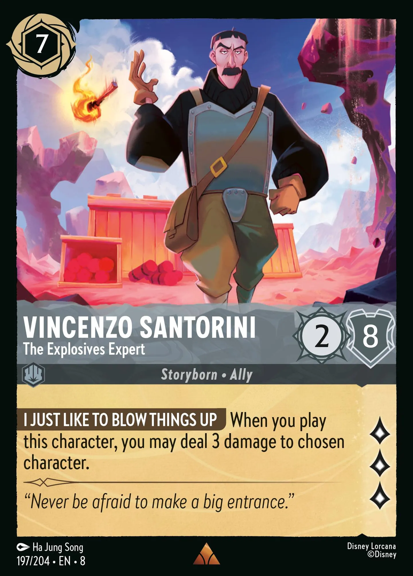Vincenzo Santorini - The Explosives Expert — The Reign of Jafar — Lorcana