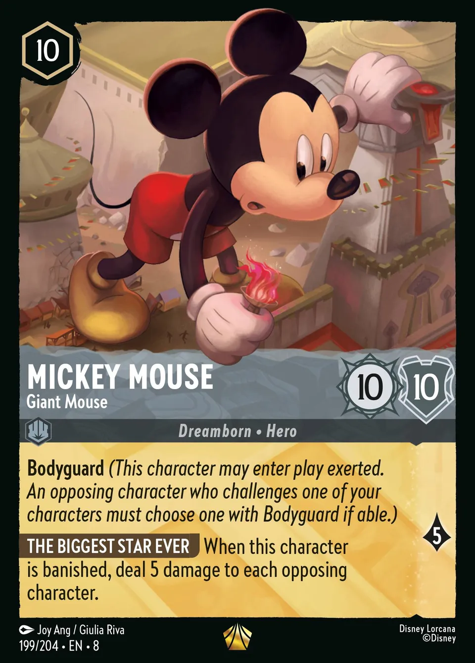 Mickey Mouse - Giant Mouse from The Reign of Jafar - Lorcana