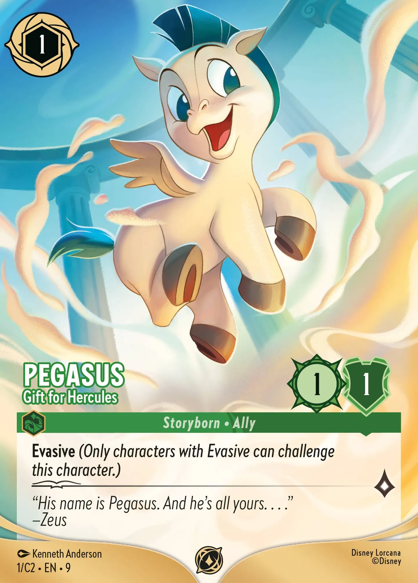 Pégase - Présent pour Hercule — Challenge Promos #2 — Lorcana