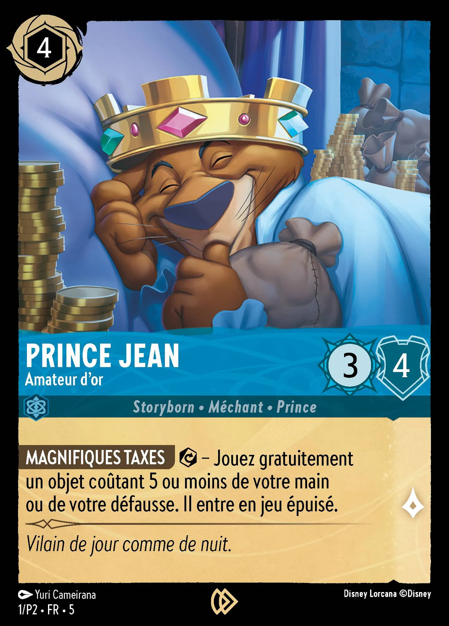Prince Jean - Amateur d'or — Promos - Year 2 — Lorcana