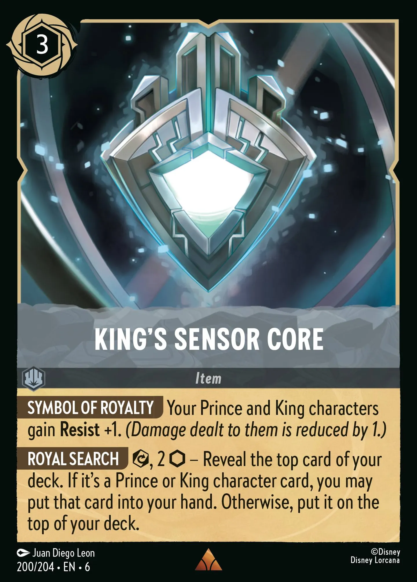King's Sensor Core — Azurite Sea — Lorcana