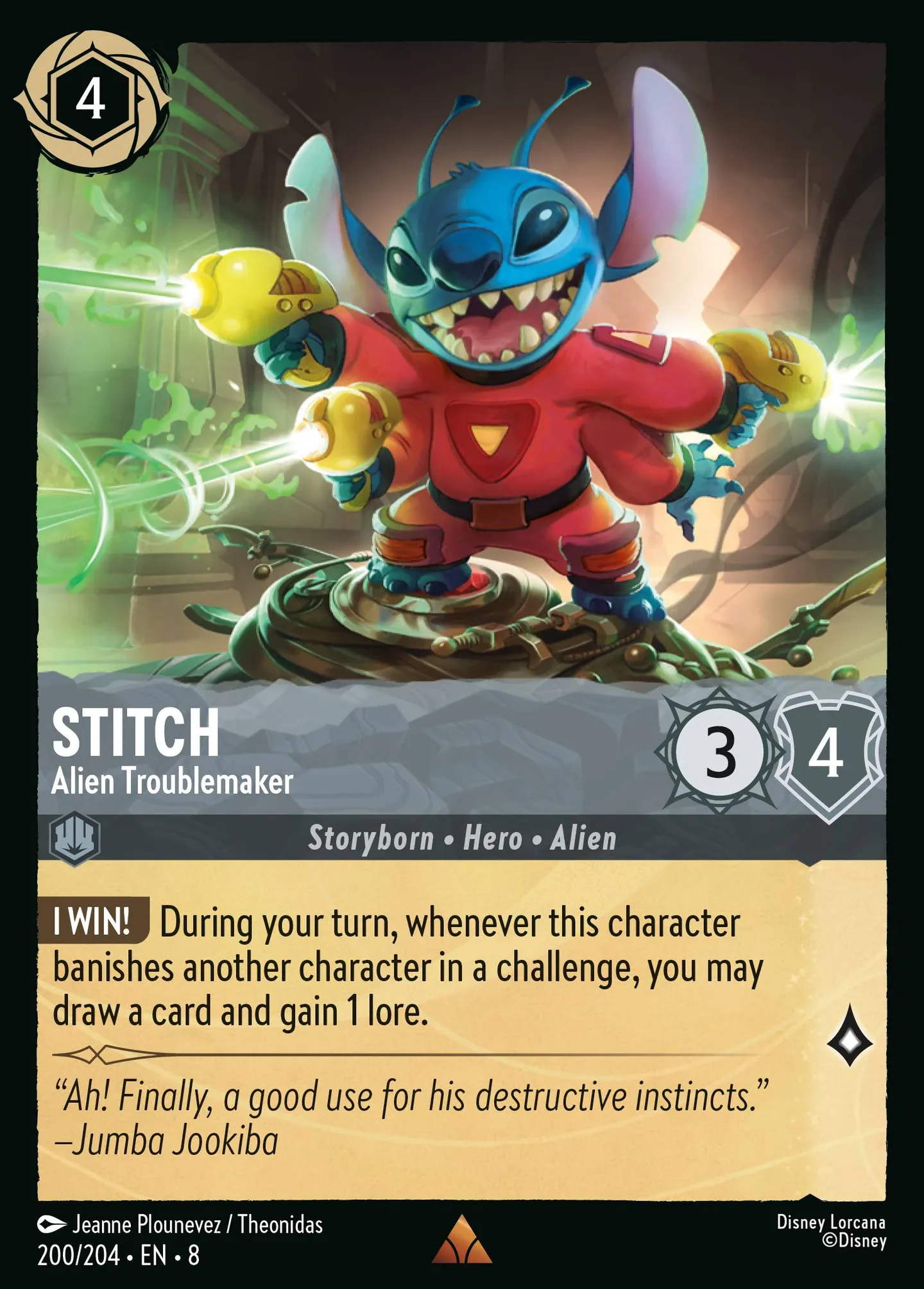 Stitch - Fauteur de trouble extraterrestre — The Reign of Jafar — Lorcana
