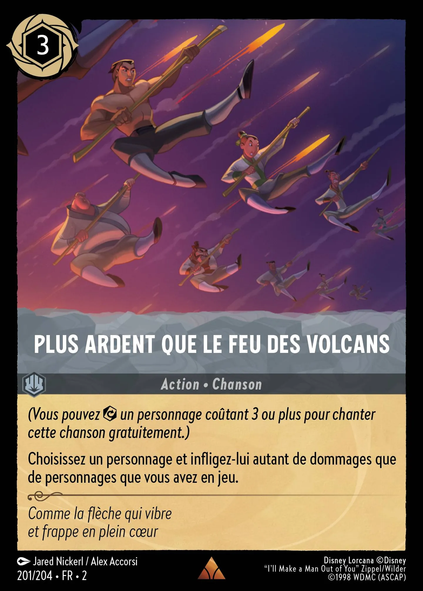 Plus ardent que le feu des volcans — Rise of the Floodborn — Lorcana