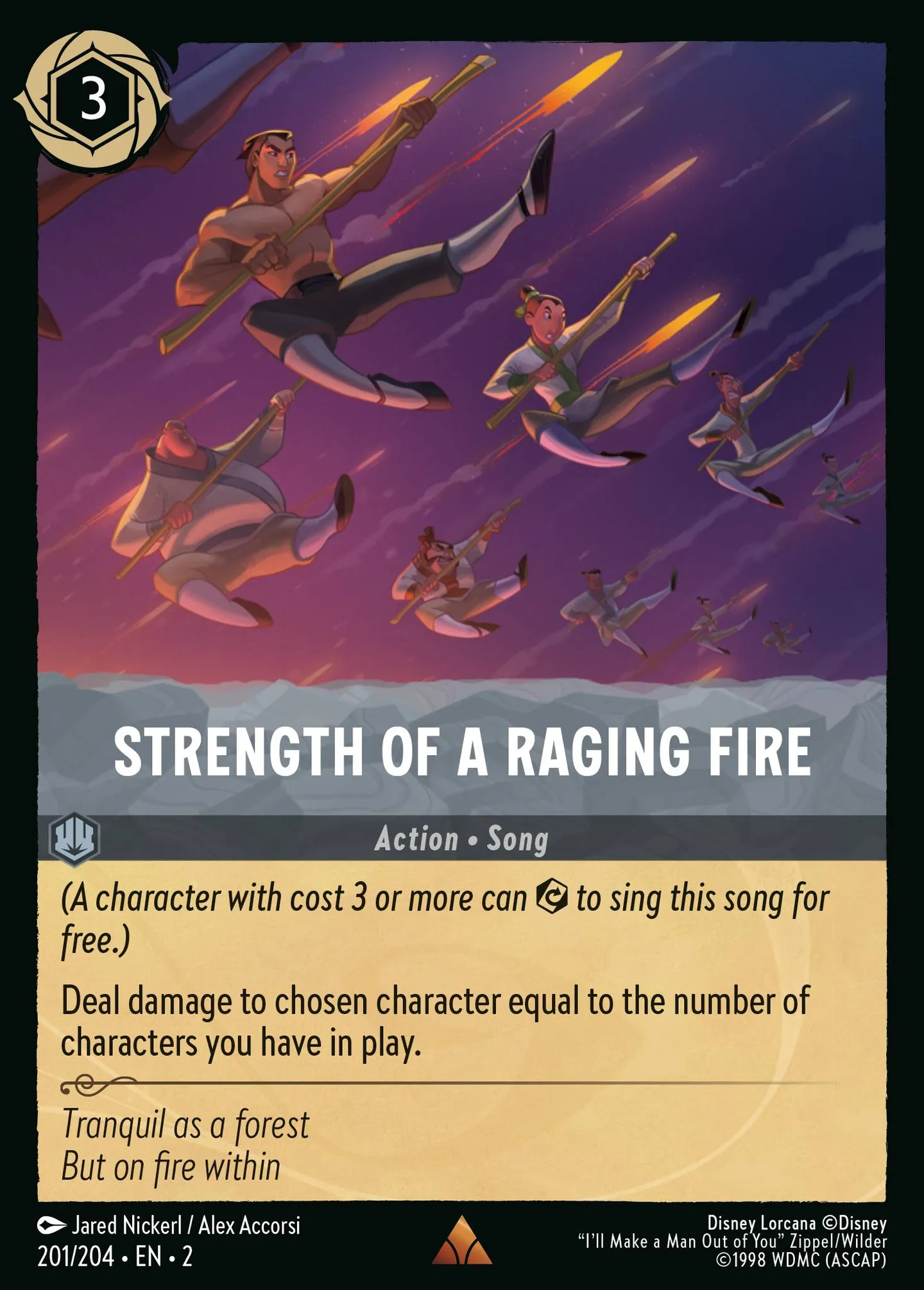Strength of a Raging Fire — Rise of the Floodborn — Lorcana