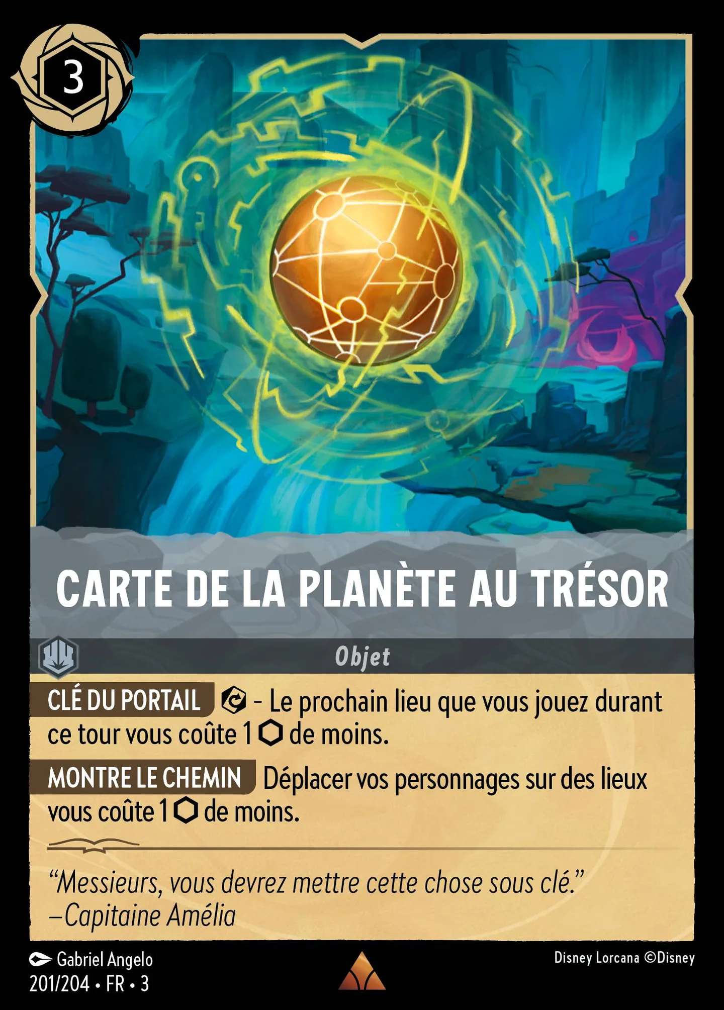 Carte de la Planète au Trésor — Into the Inklands — Lorcana
