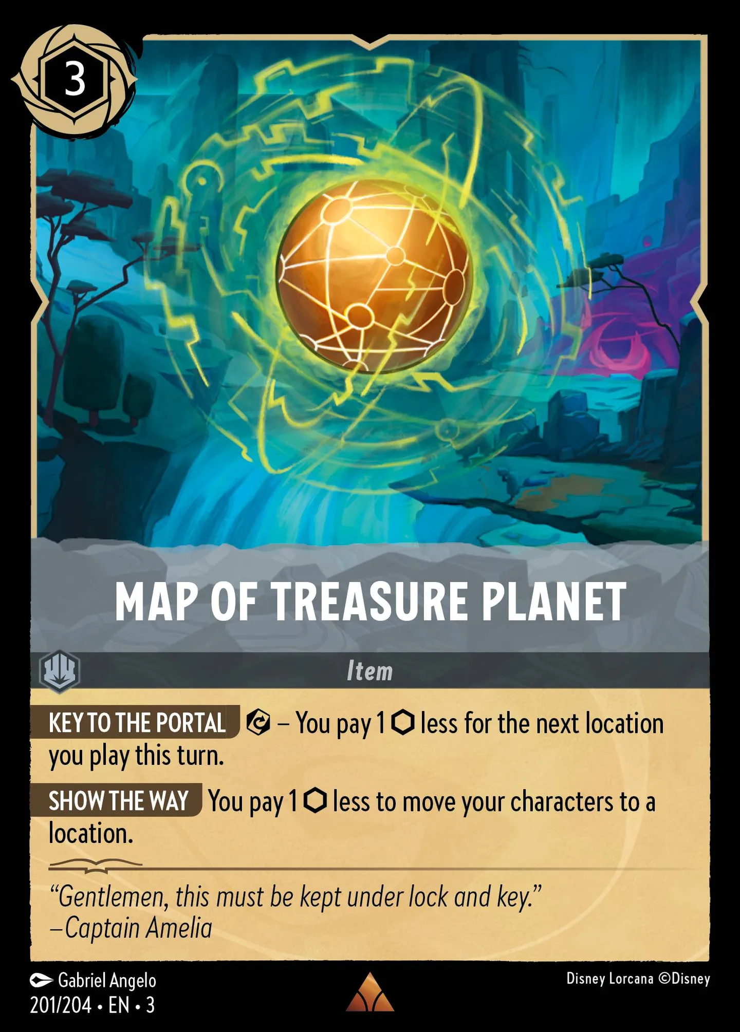 Carte de la Planète au Trésor — Into the Inklands — Lorcana