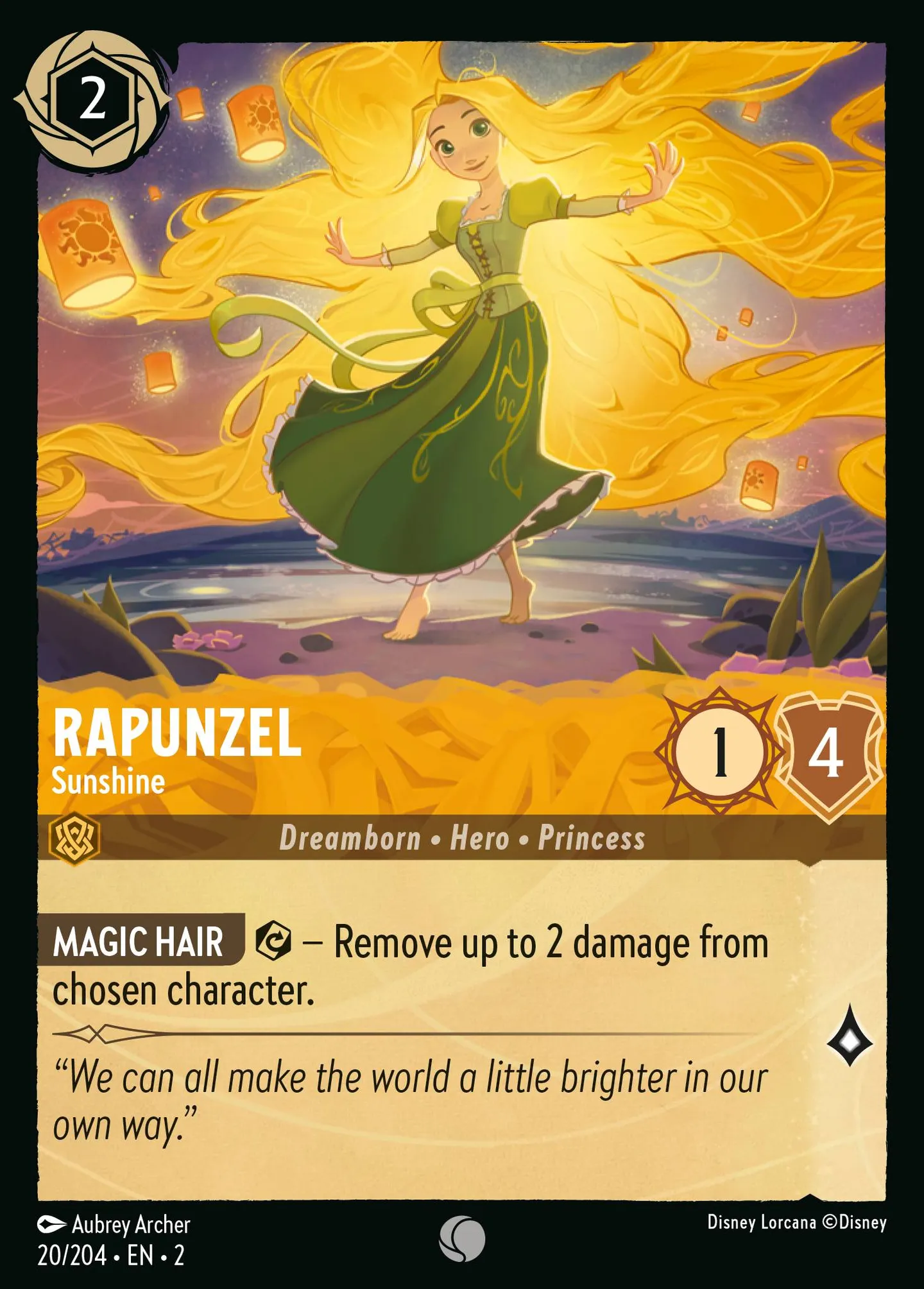Rapunzel - Sunshine — Rise of the Floodborn — Lorcana