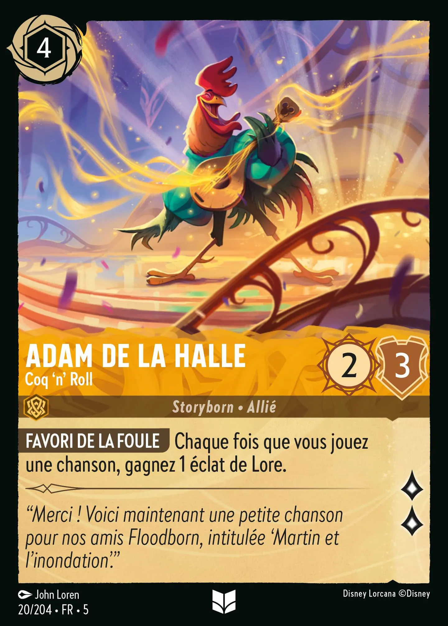 Adam de la Halle - Coq 'n' Roll — Shimmering Skies — Lorcana