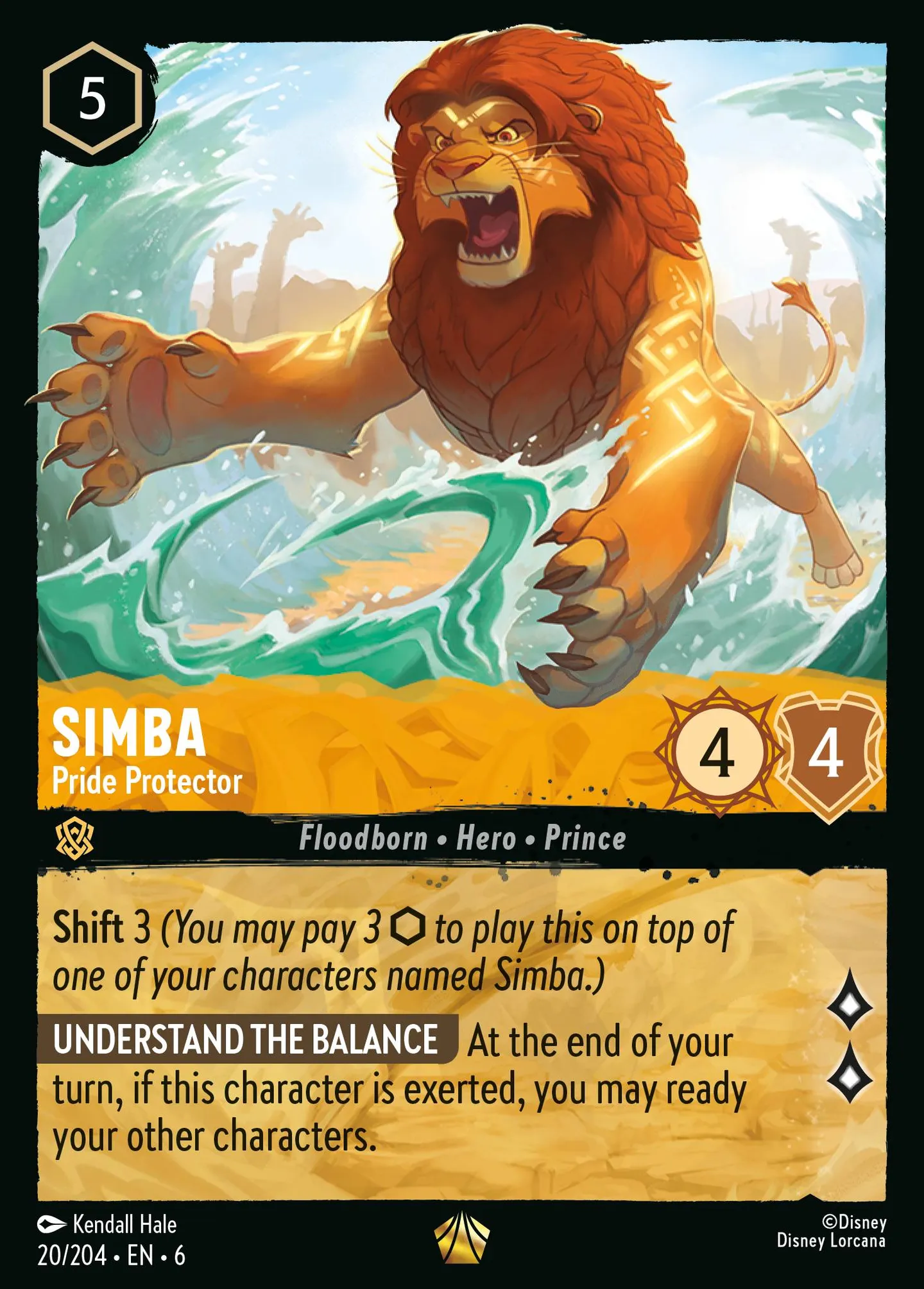Simba - Protecteur des Lions — Azurite Sea — Lorcana