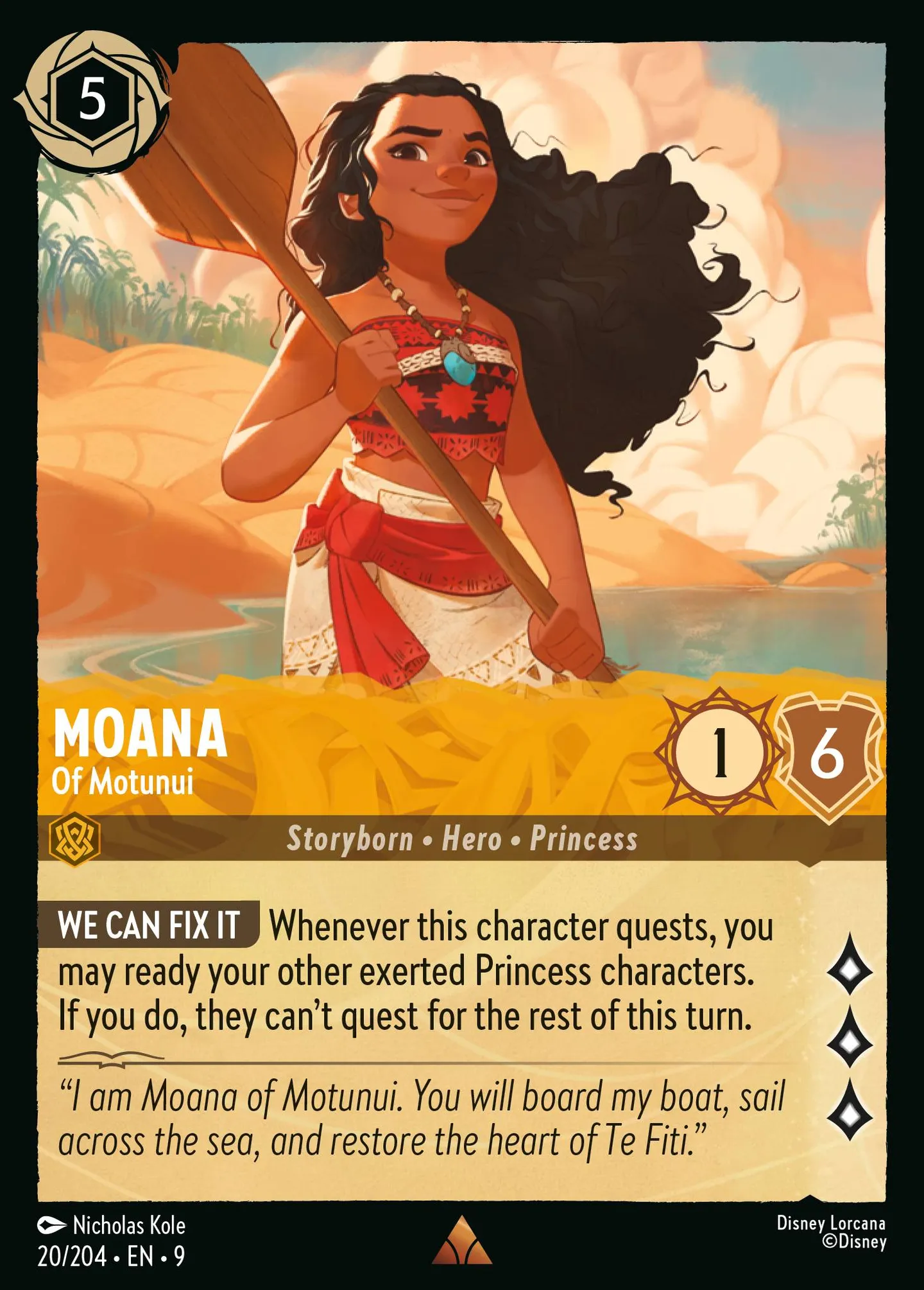 Vaiana - de Motunui — Fabled — Lorcana