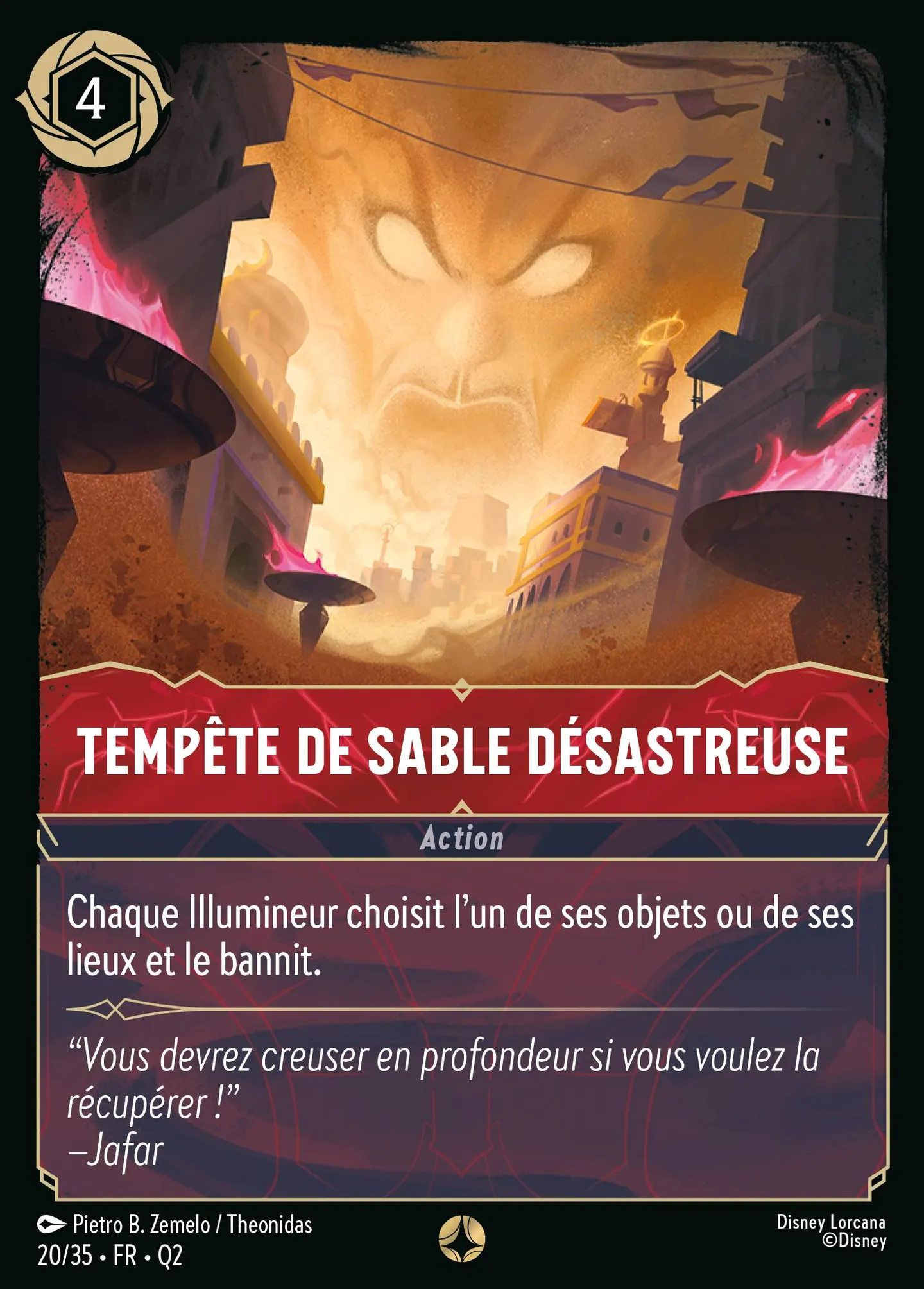 Tempête de sable désastreuse — Illumineer's Quest: Palace Heist — Lorcana