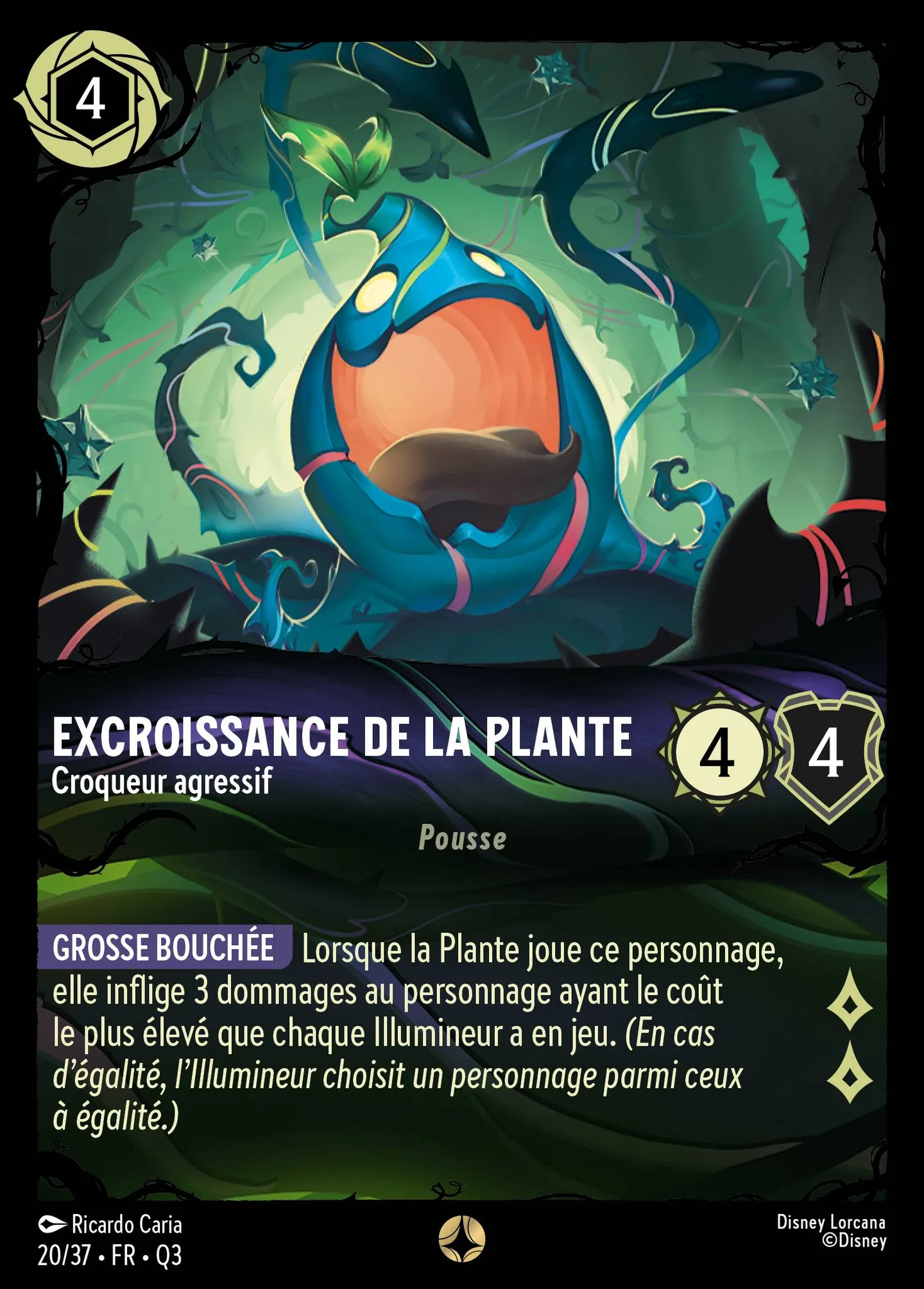 Excroissance de la Plante - Croqueur agressif — Illumineer's Quest: The Great Hunny Rescue — Lorcana