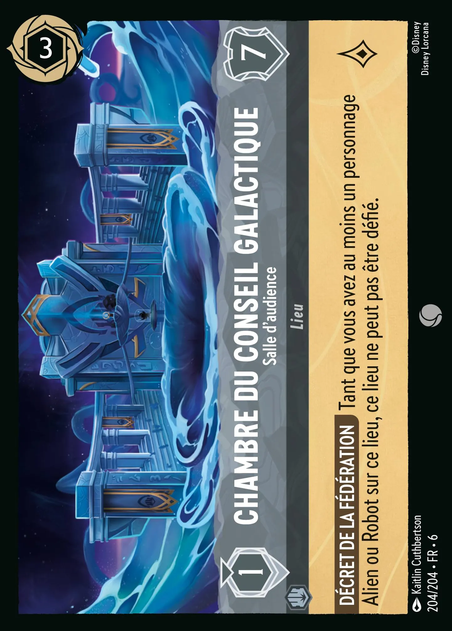 Chambre du Conseil galactique - Salle d'audience — Azurite Sea — Lorcana